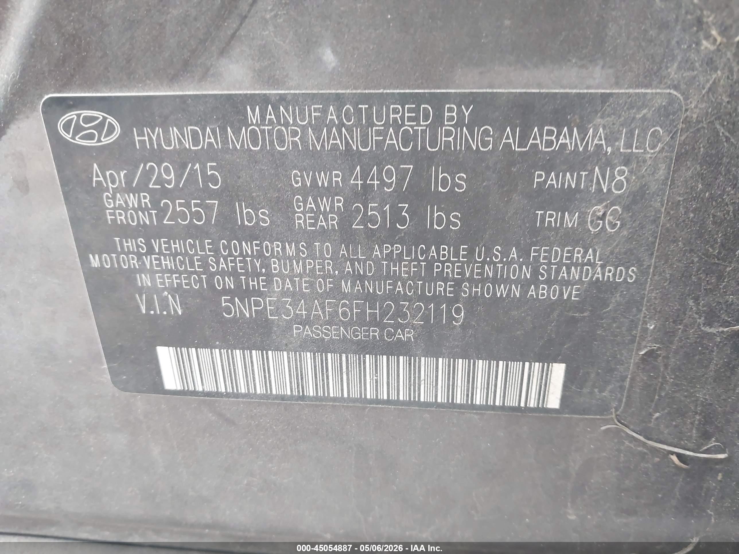 HYUNDAI SONATA image 9