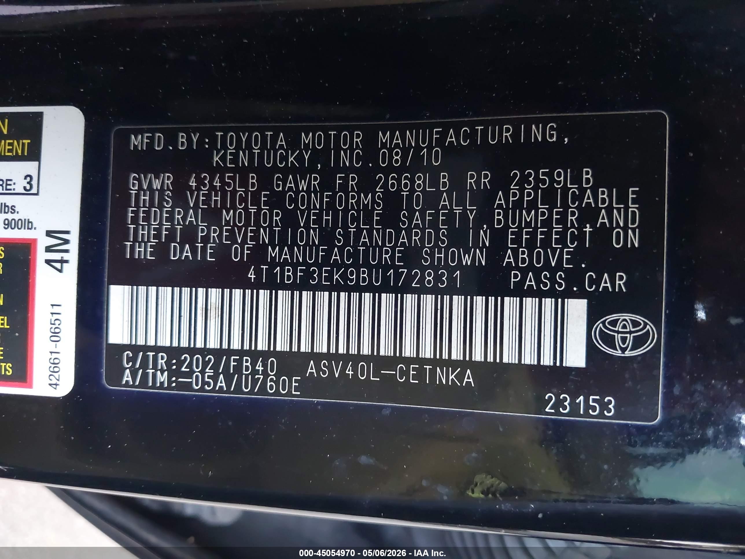 TOYOTA CAMRY image 9