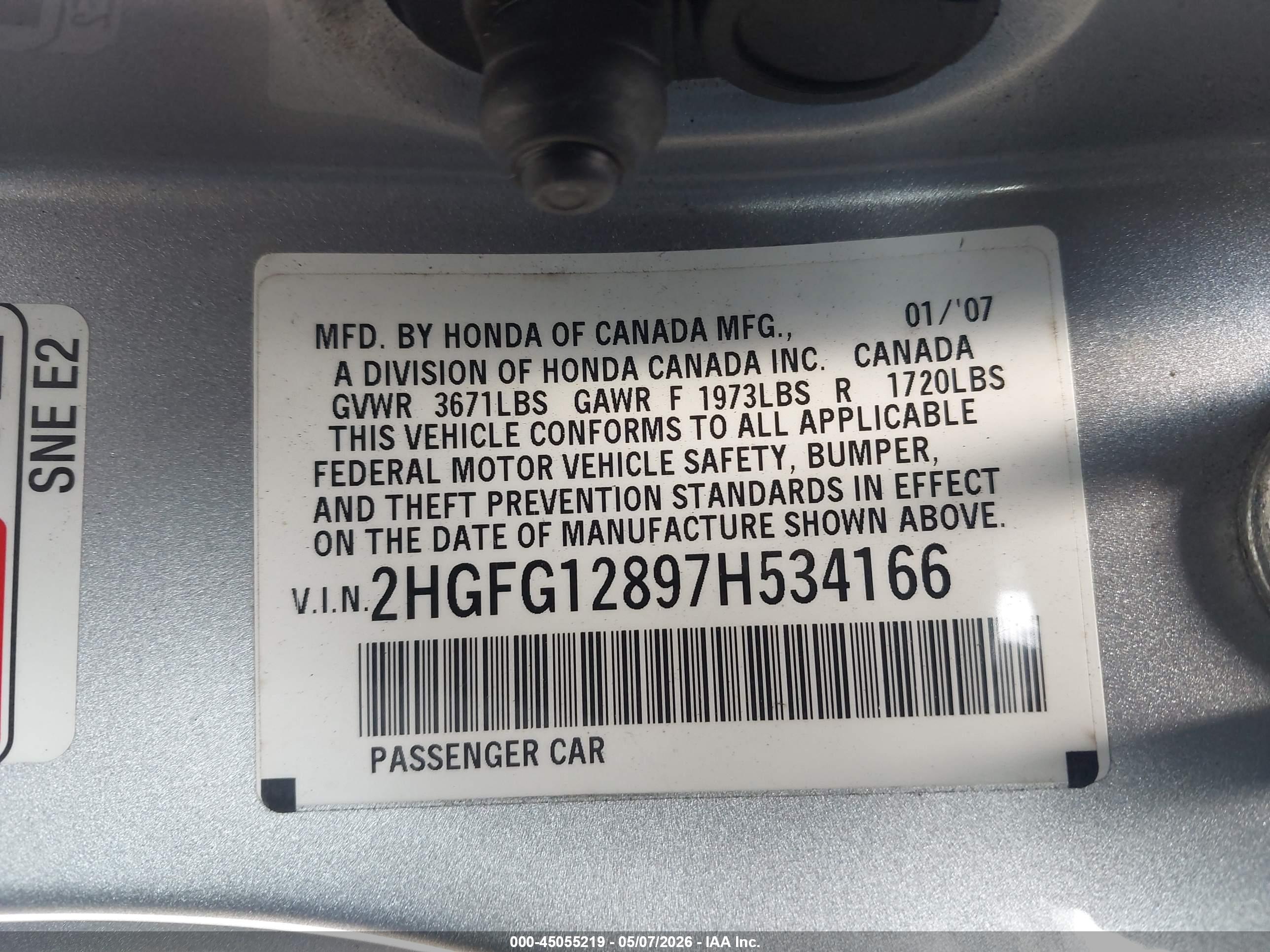 HONDA CIVIC image 9