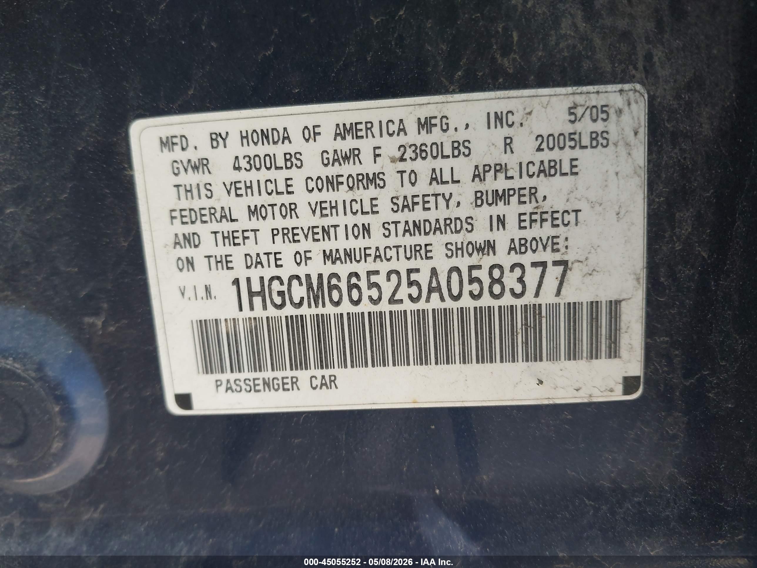HONDA ACCORD image 9