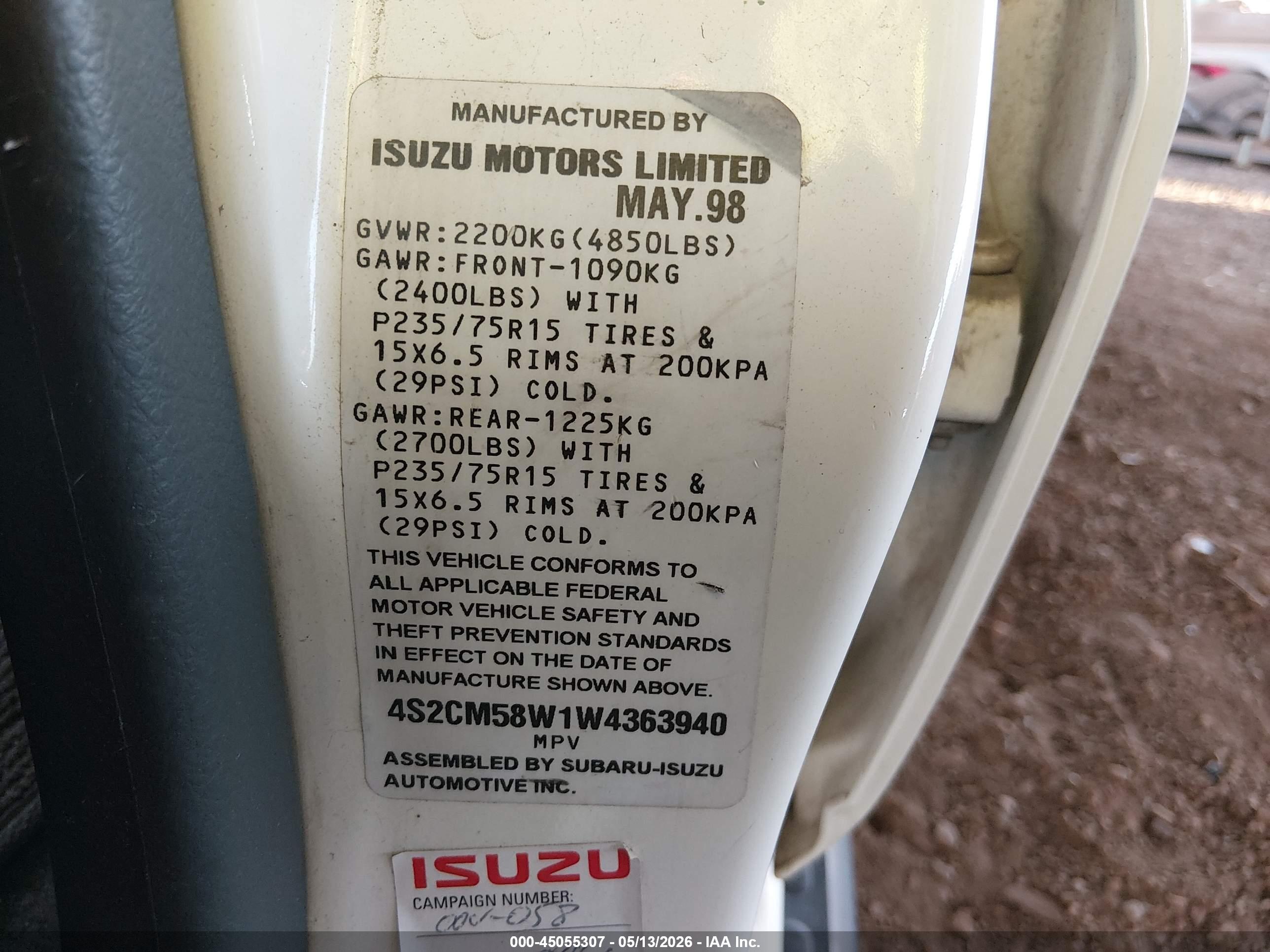 ISUZU RODEO image 9