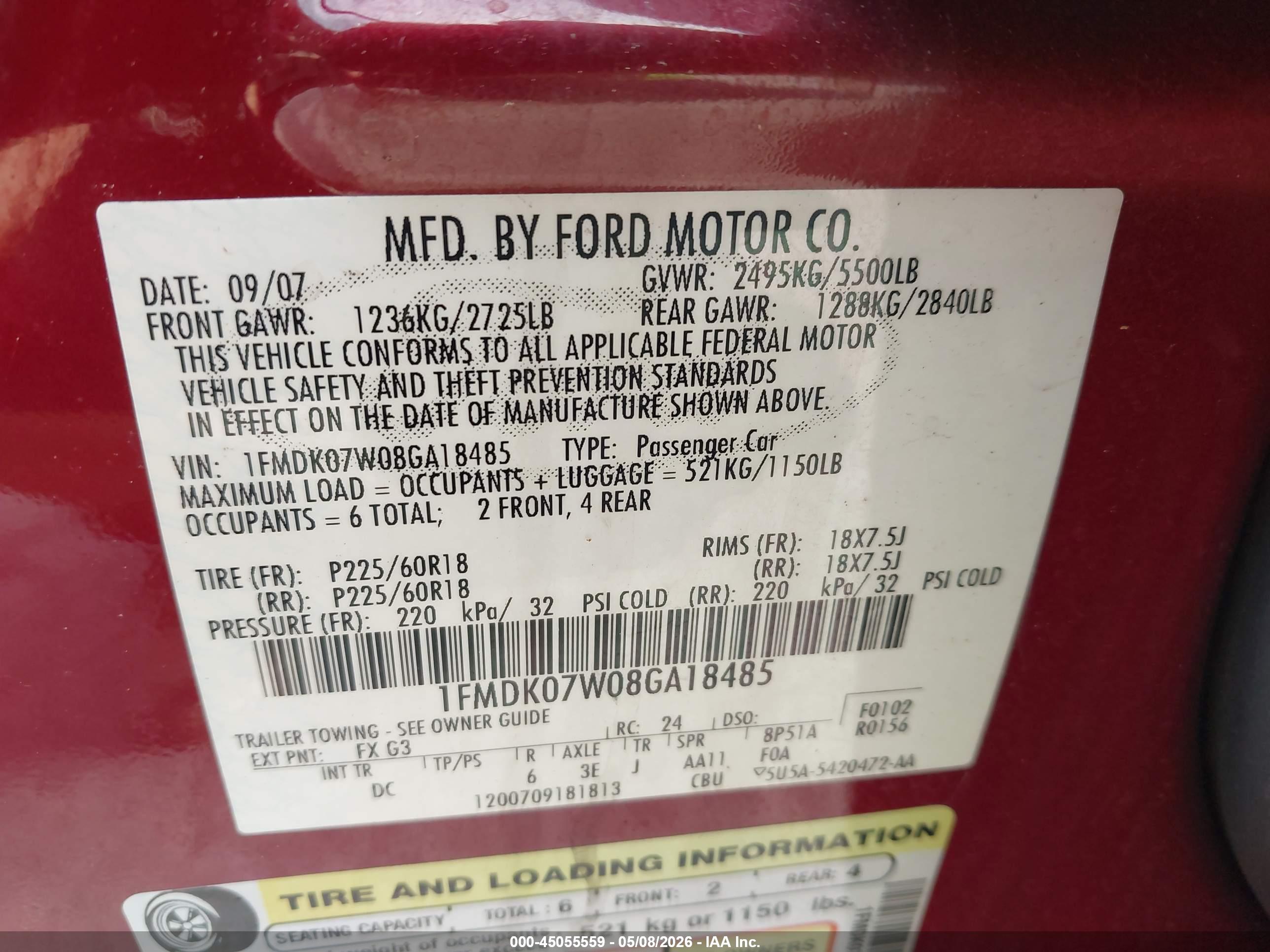 FORD TAURUS image 9