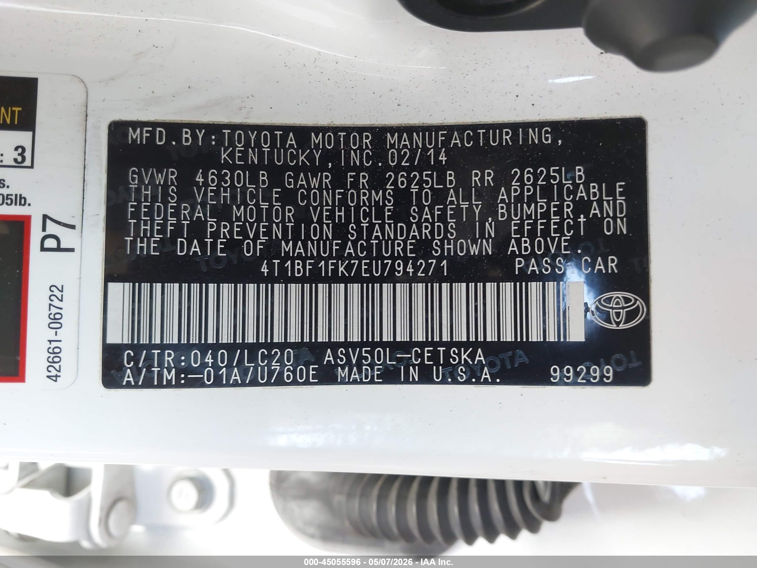 TOYOTA CAMRY image 9