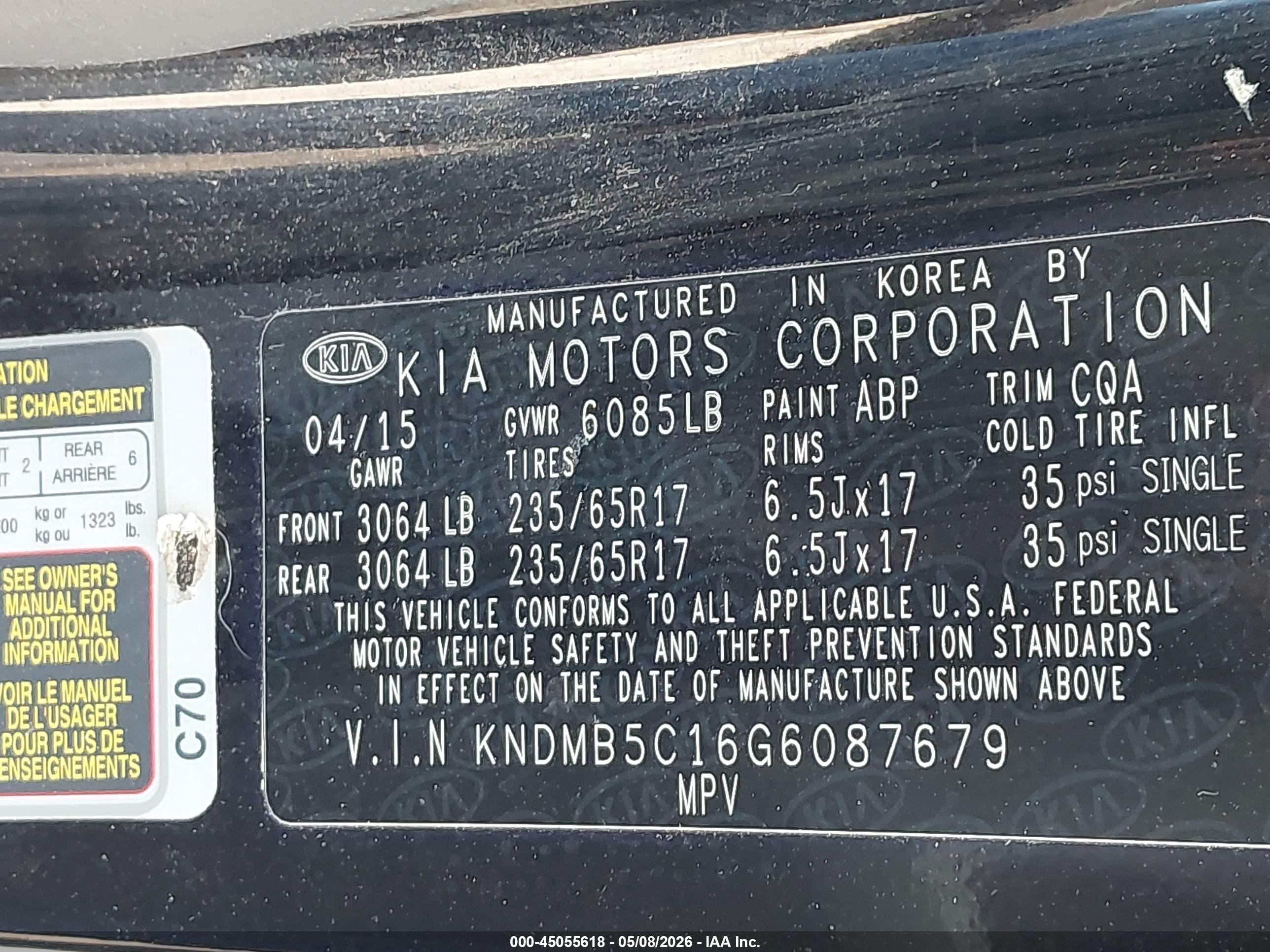 KIA SEDONA image 9