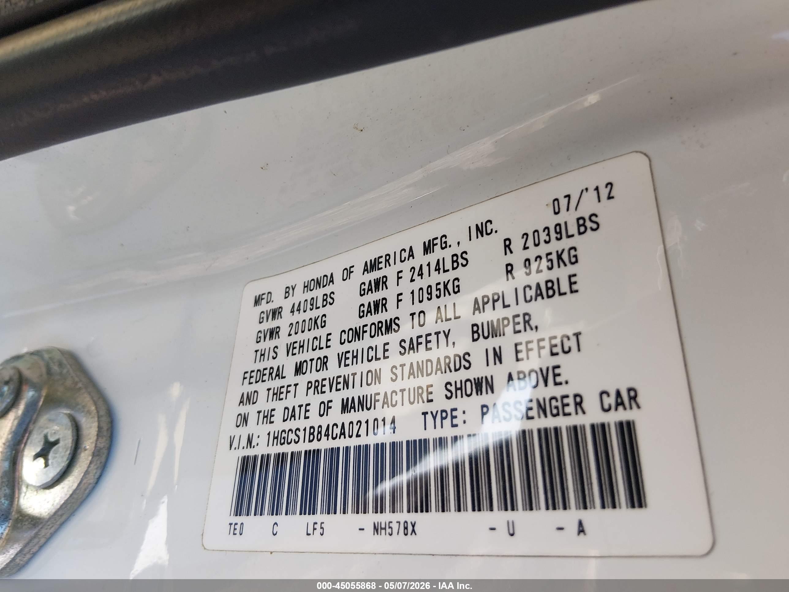 HONDA ACCORD image 9