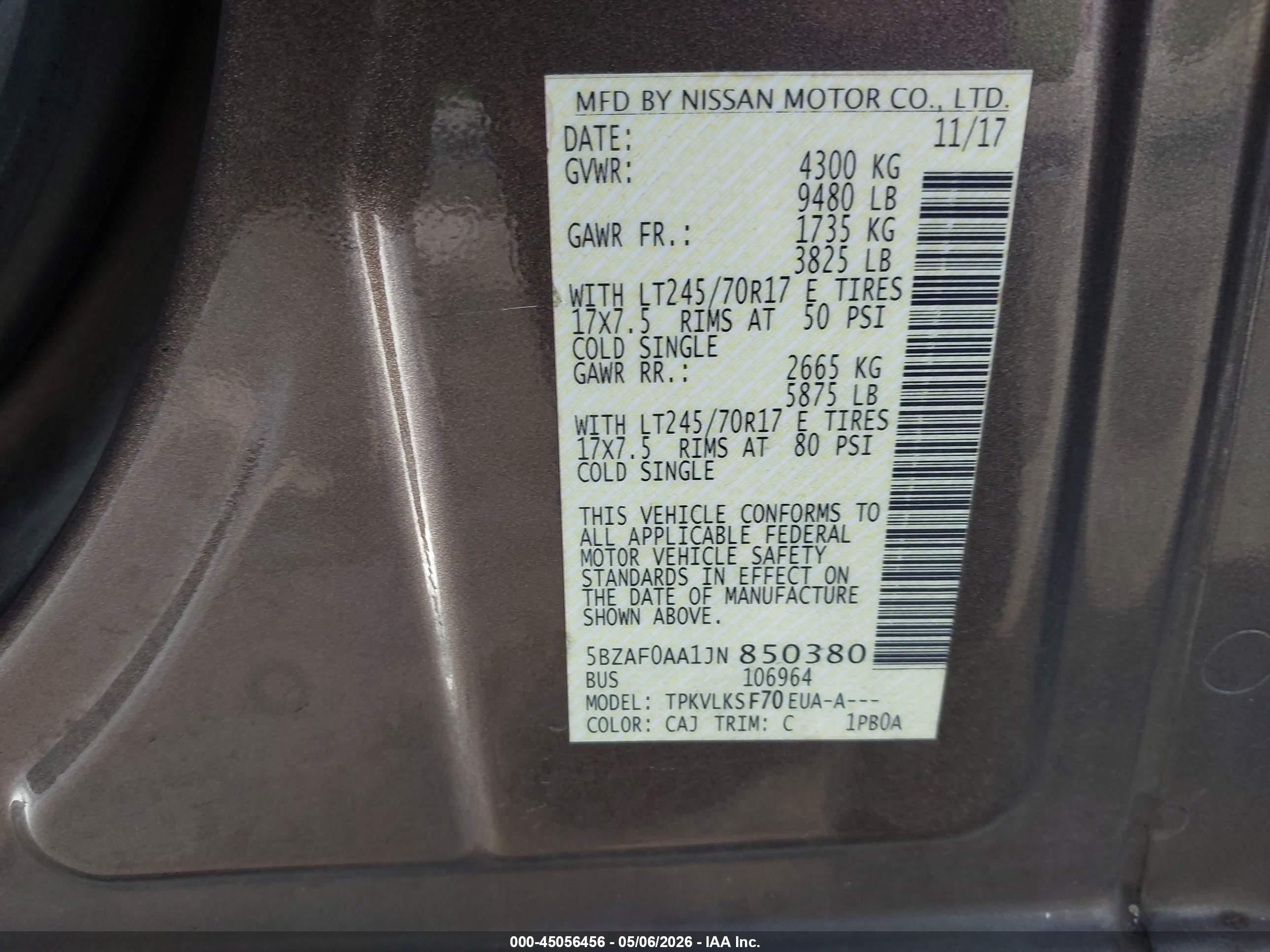 NISSAN NV image 9