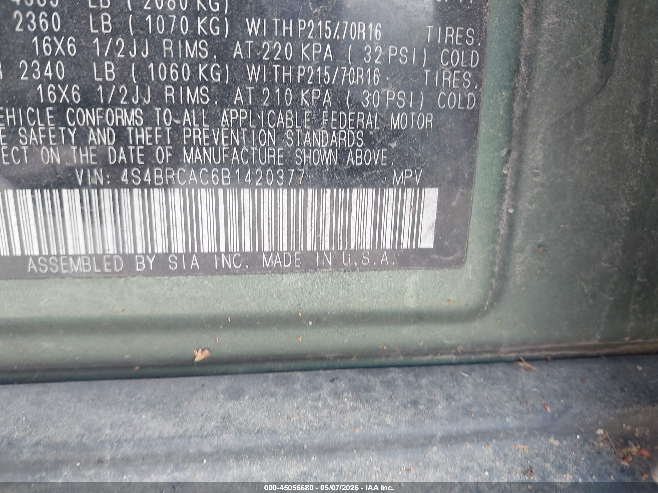 SUBARU OUTBACK image 9