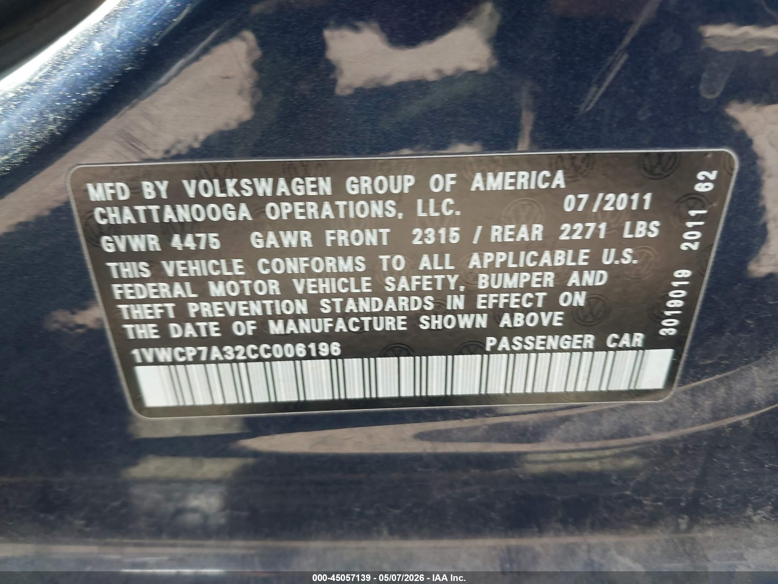VOLKSWAGEN PASSAT image 9