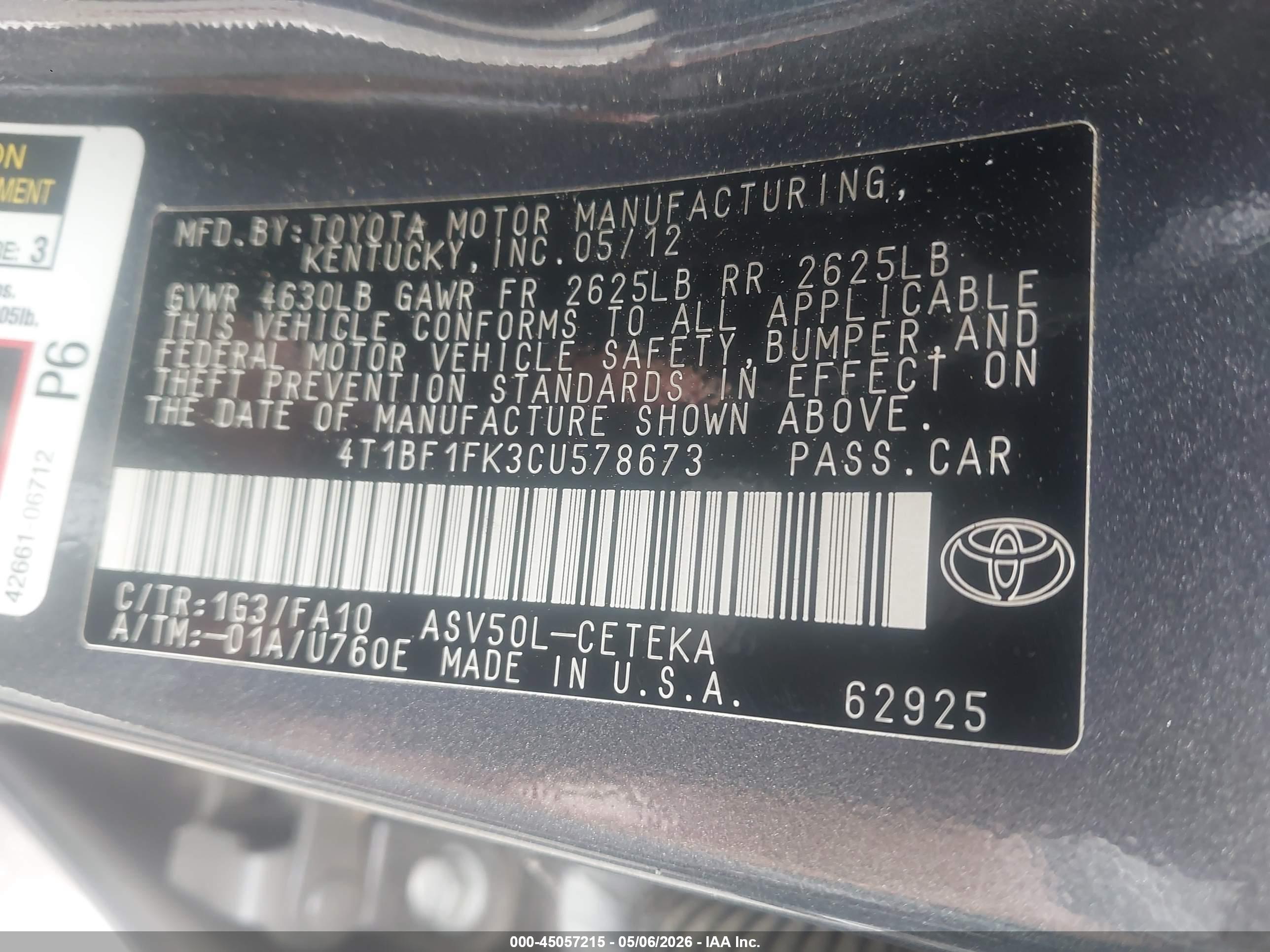 TOYOTA CAMRY image 9