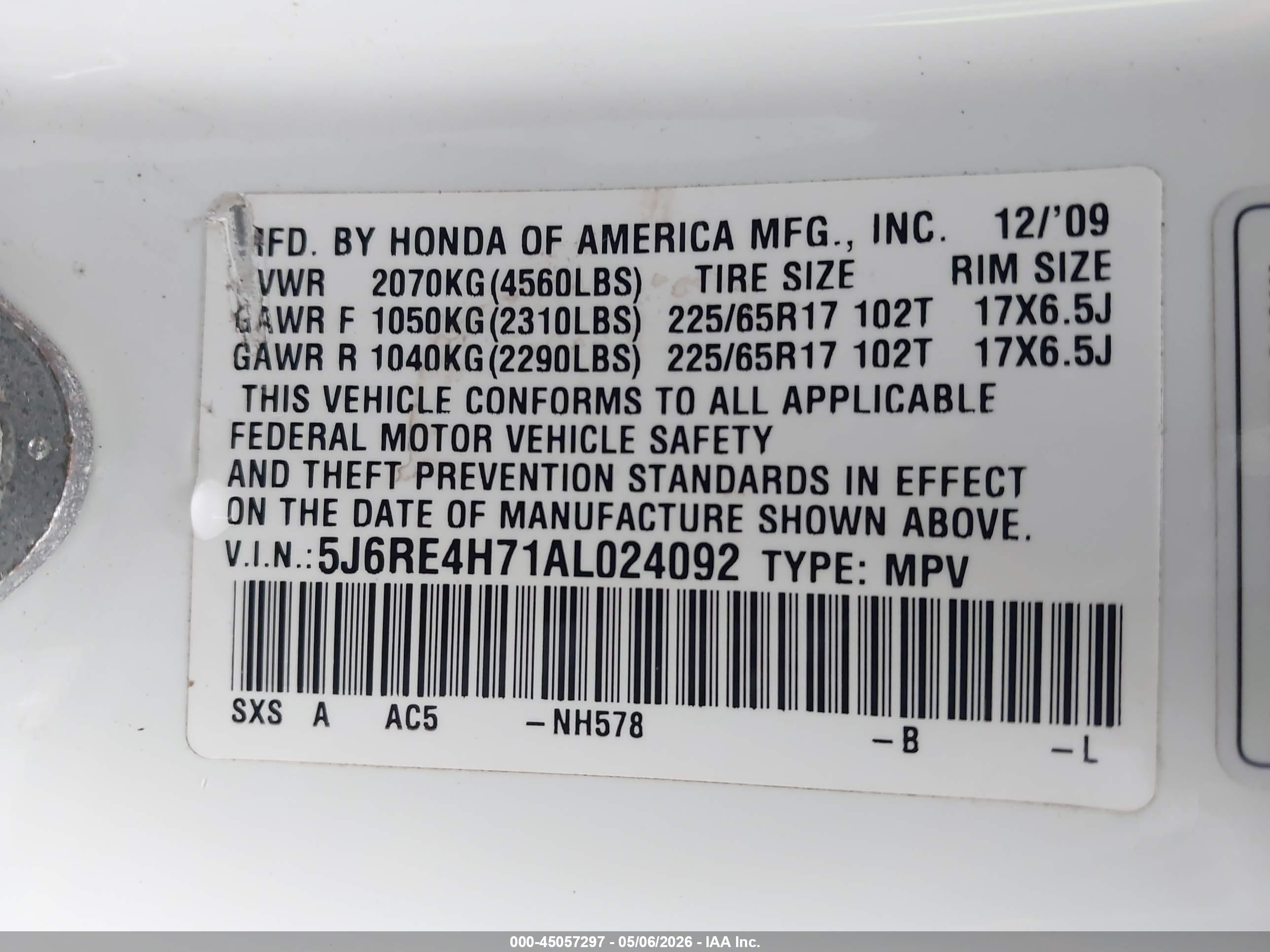HONDA CR-V image 9