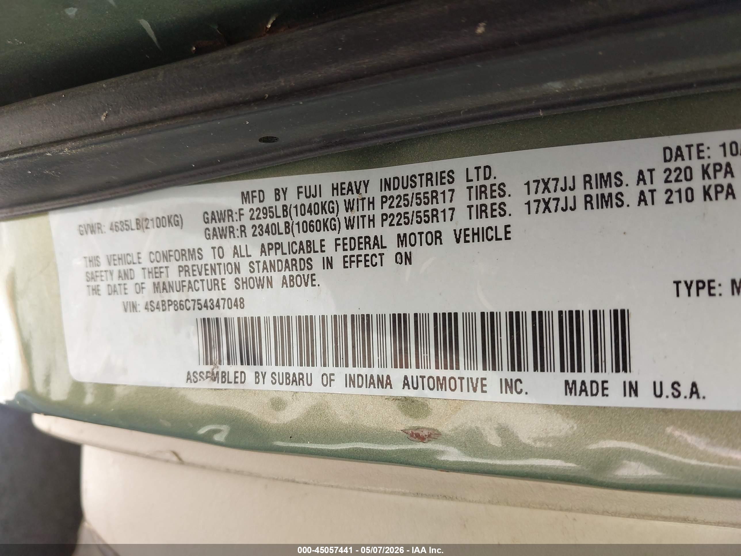 SUBARU OUTBACK image 9