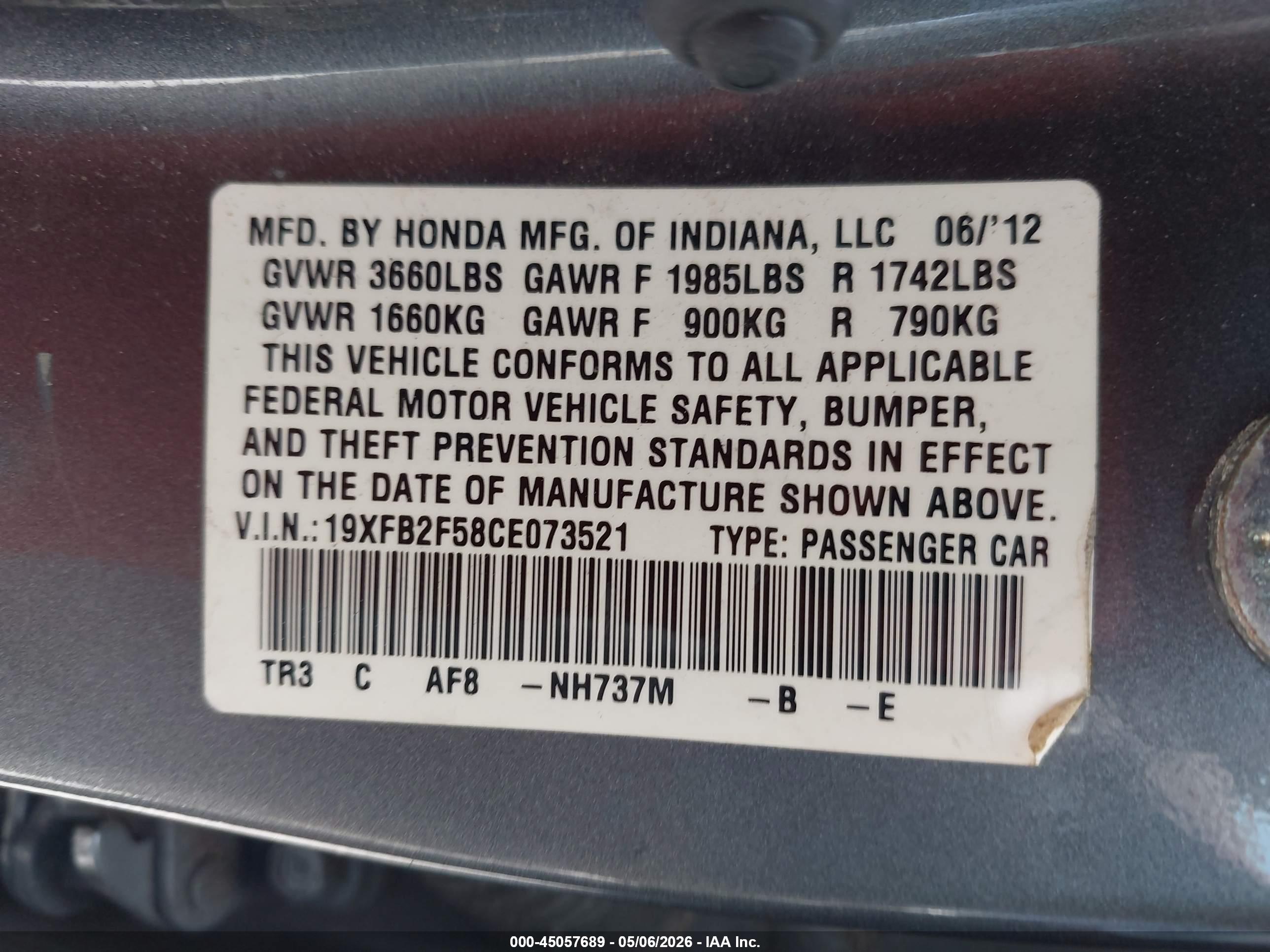 HONDA CIVIC image 9