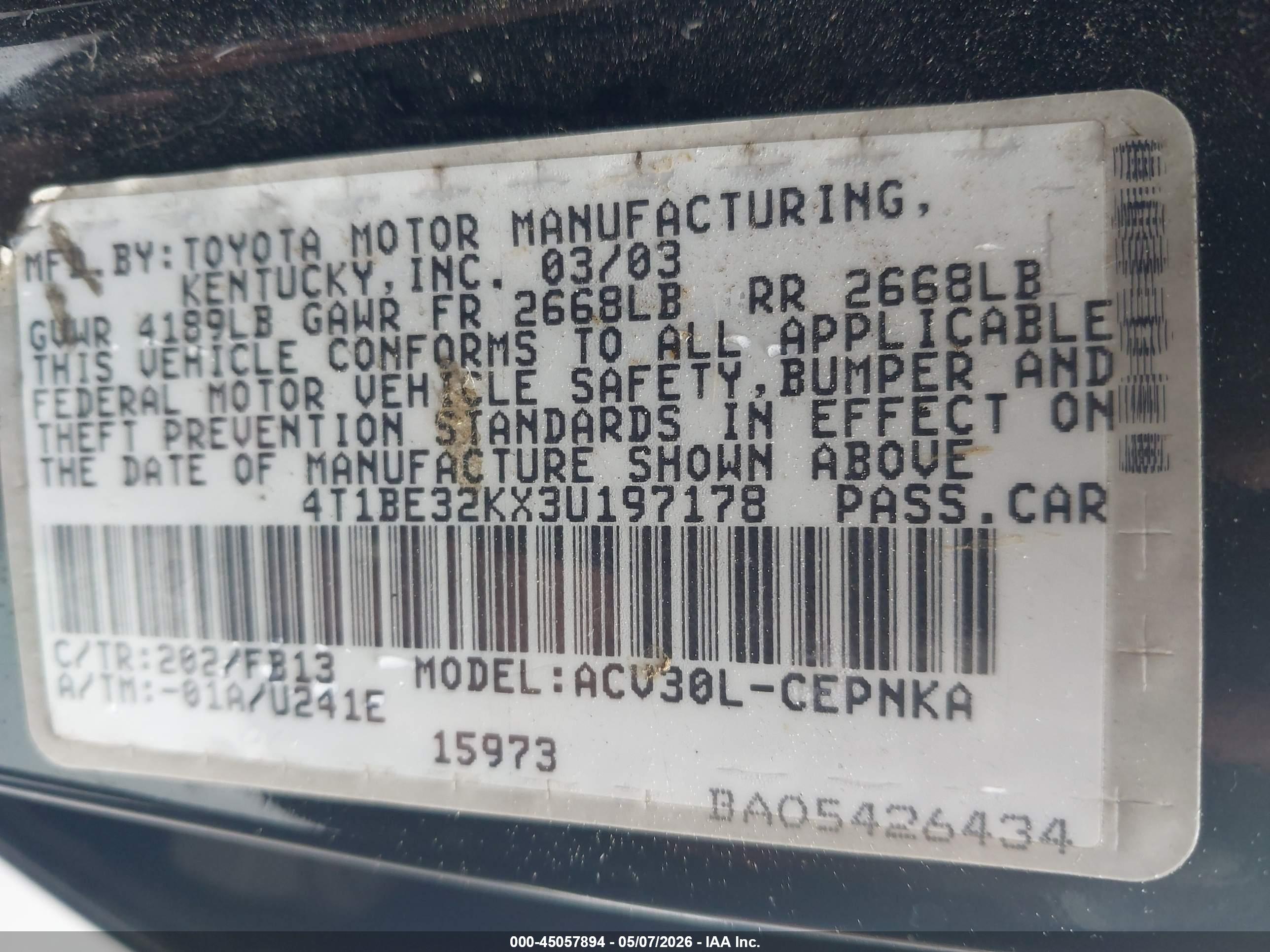 TOYOTA CAMRY image 9