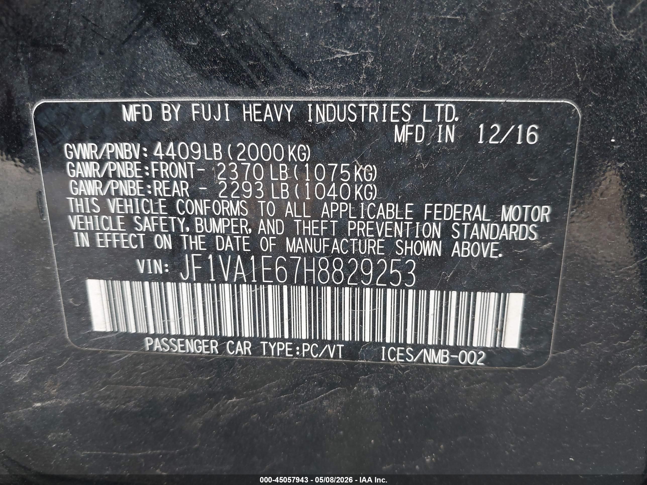 SUBARU WRX image 9