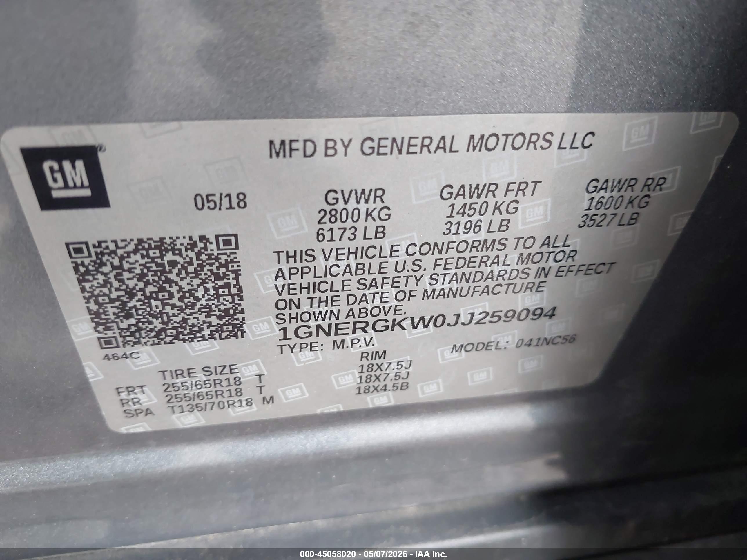 CHEVROLET TRAVERSE image 9