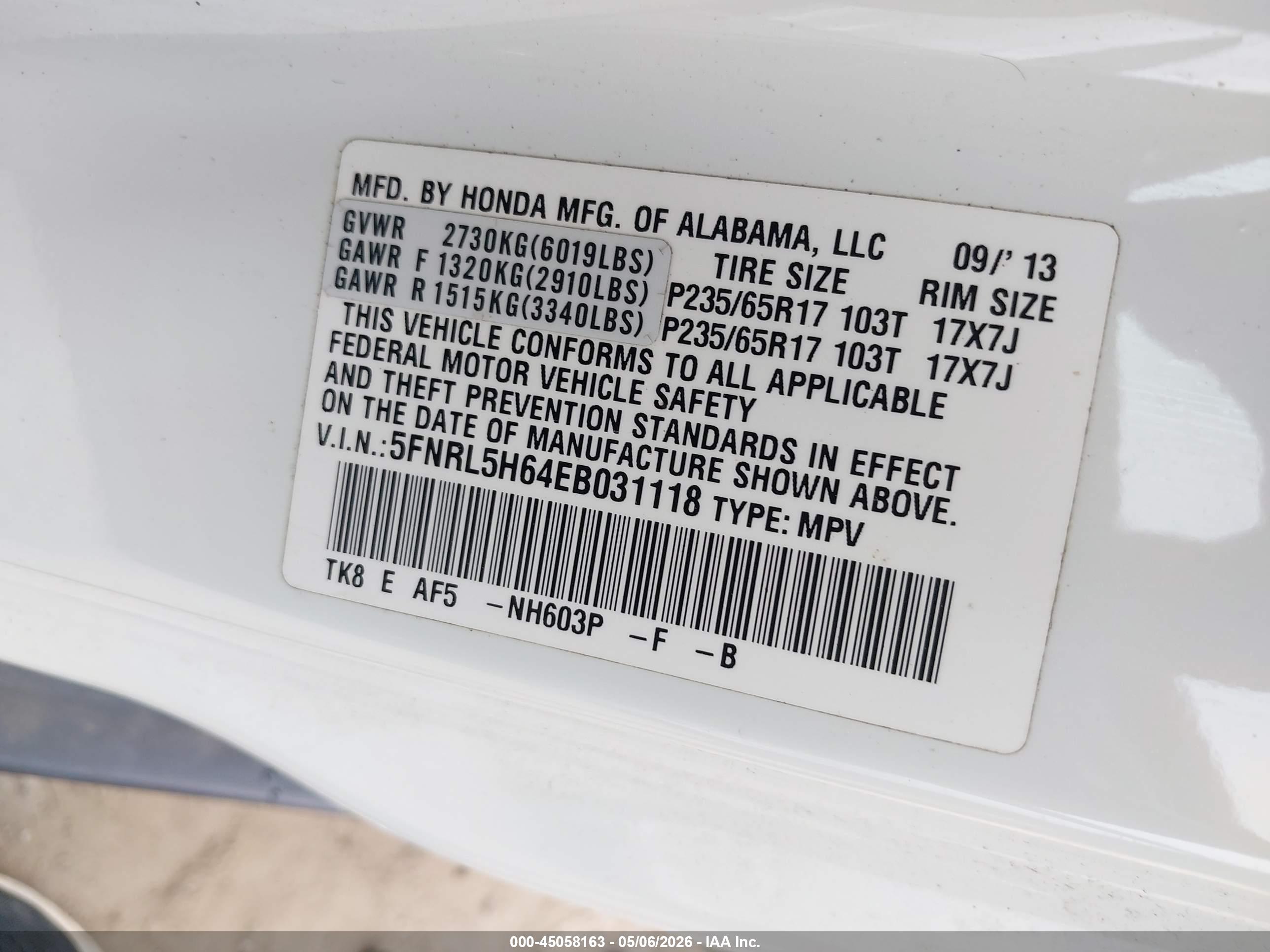 HONDA ODYSSEY image 9