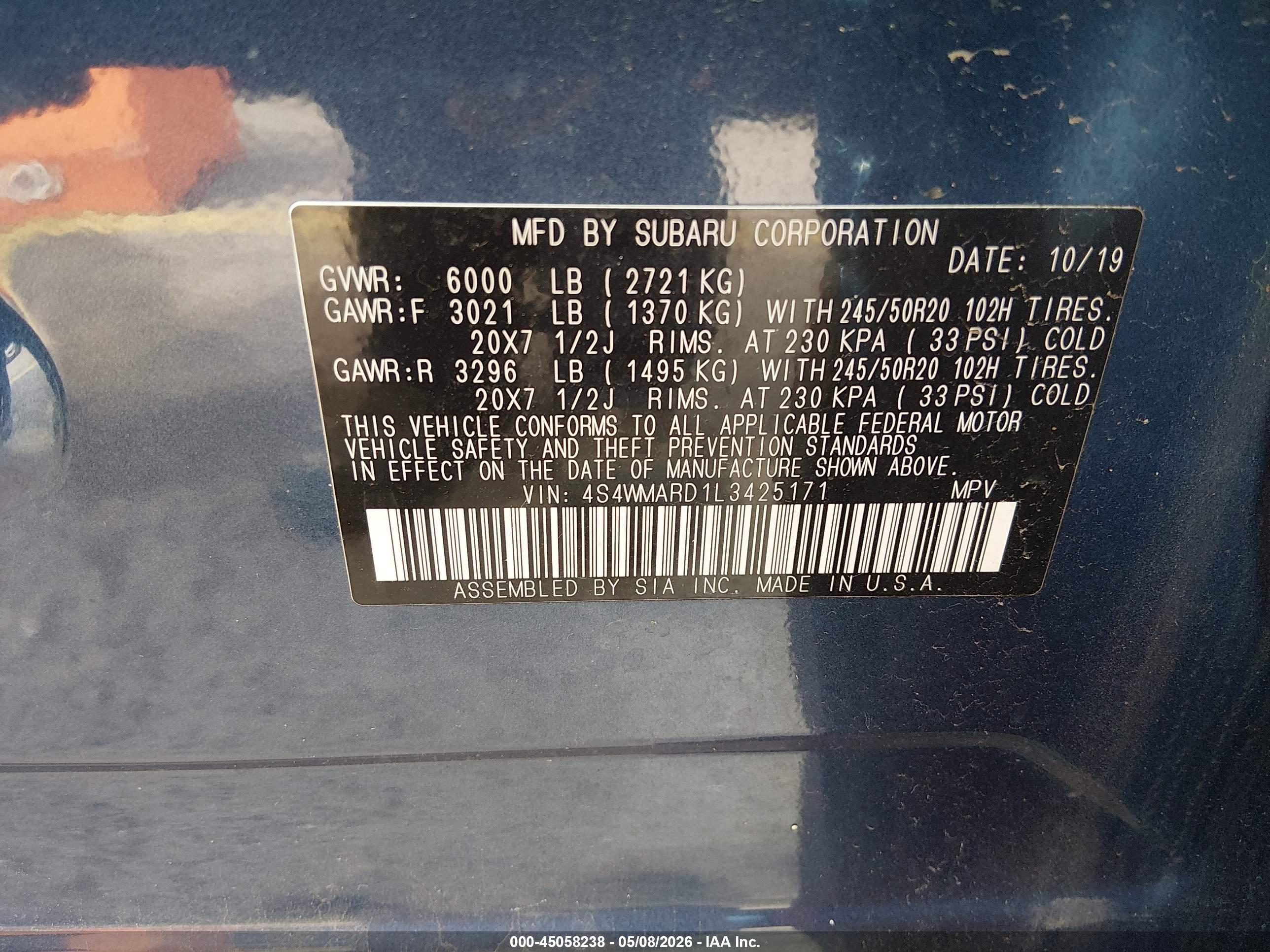SUBARU ASCENT image 9