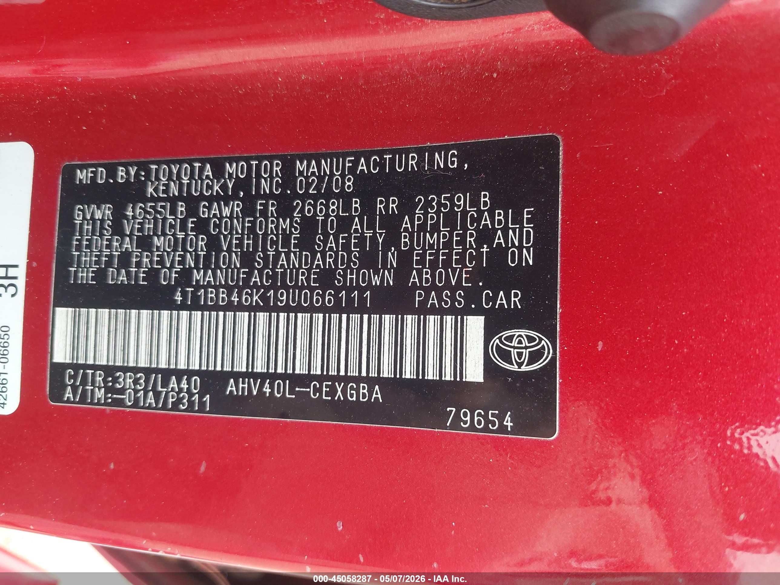 TOYOTA CAMRY image 9