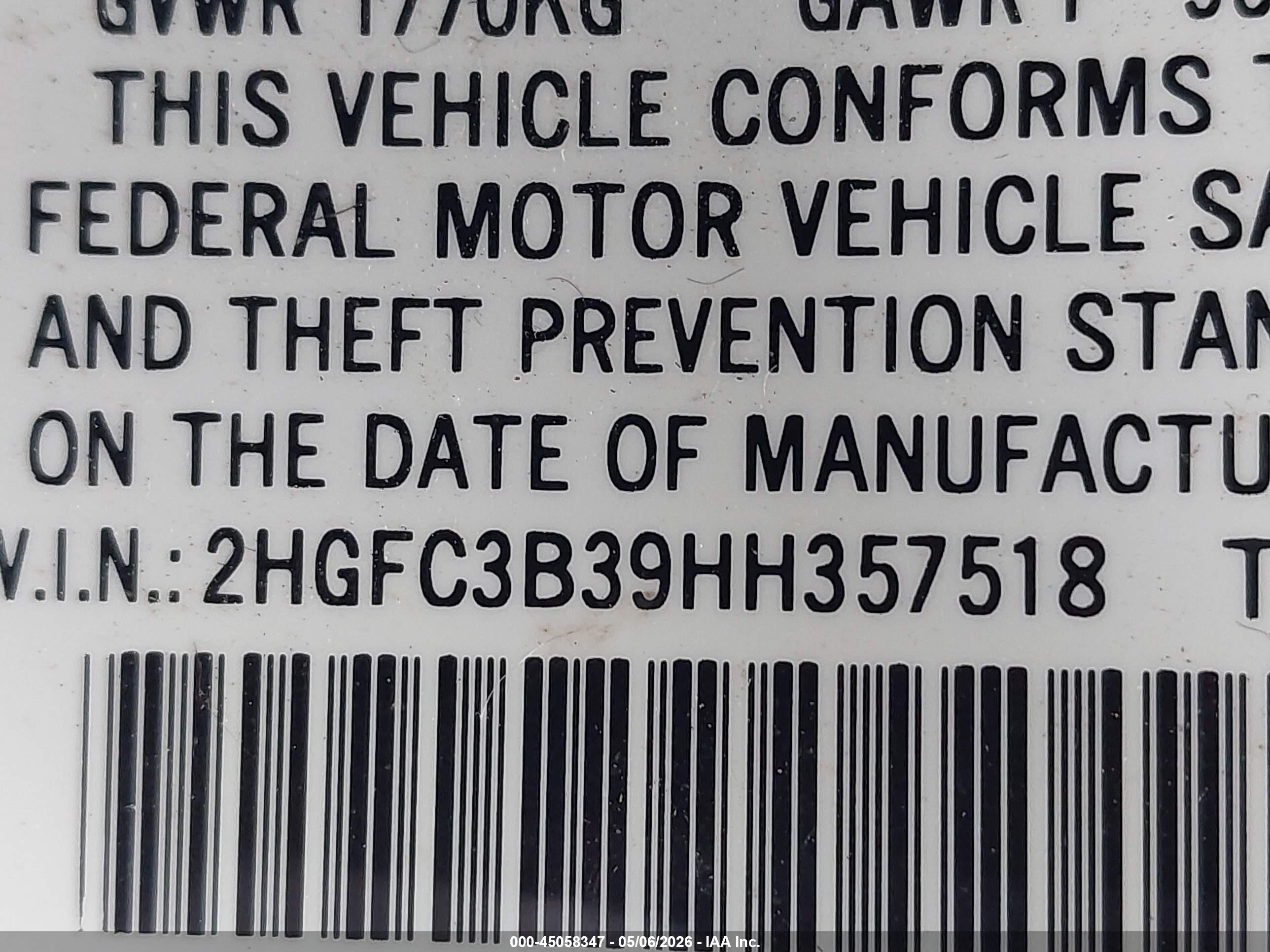 HONDA CIVIC image 9