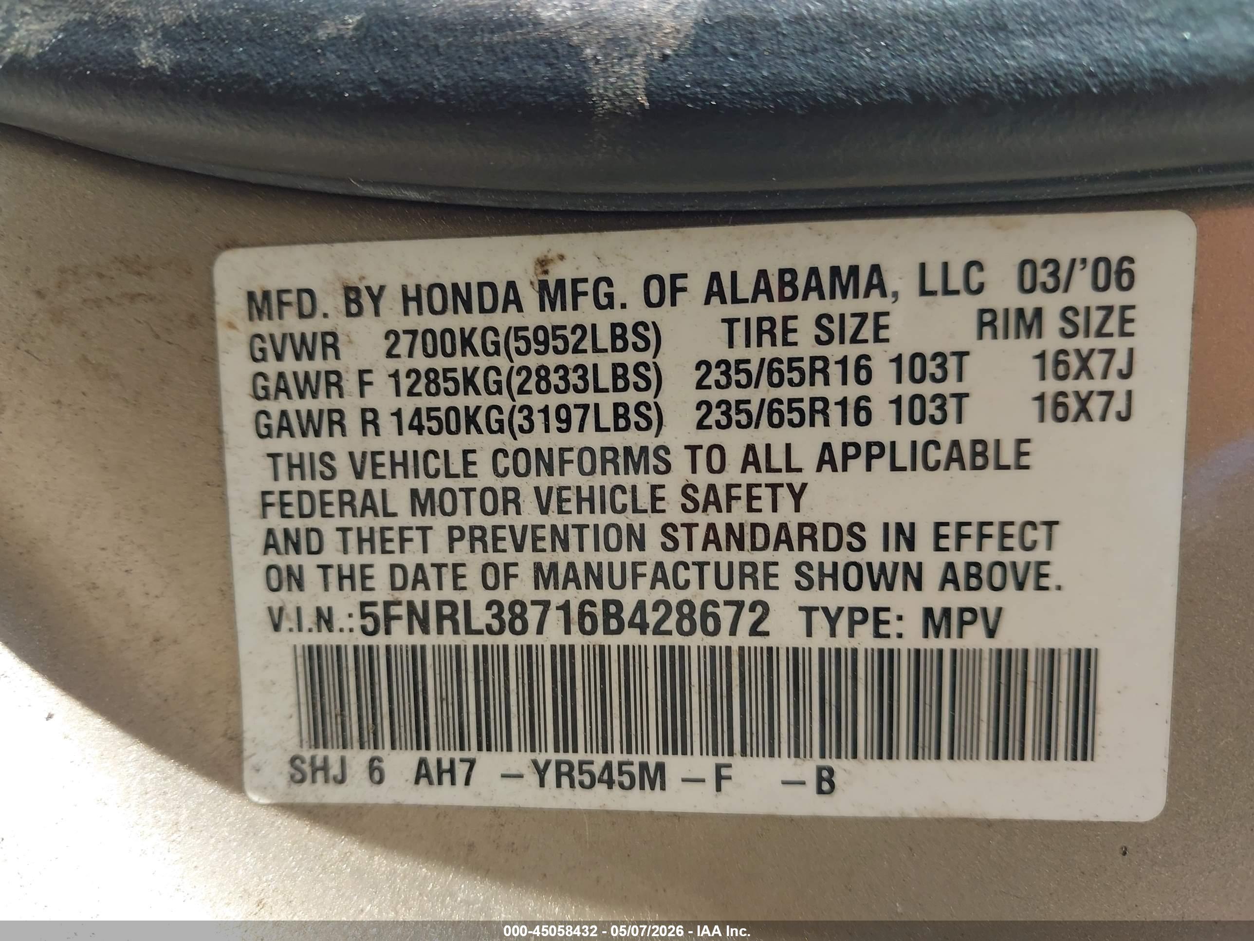 HONDA ODYSSEY image 9