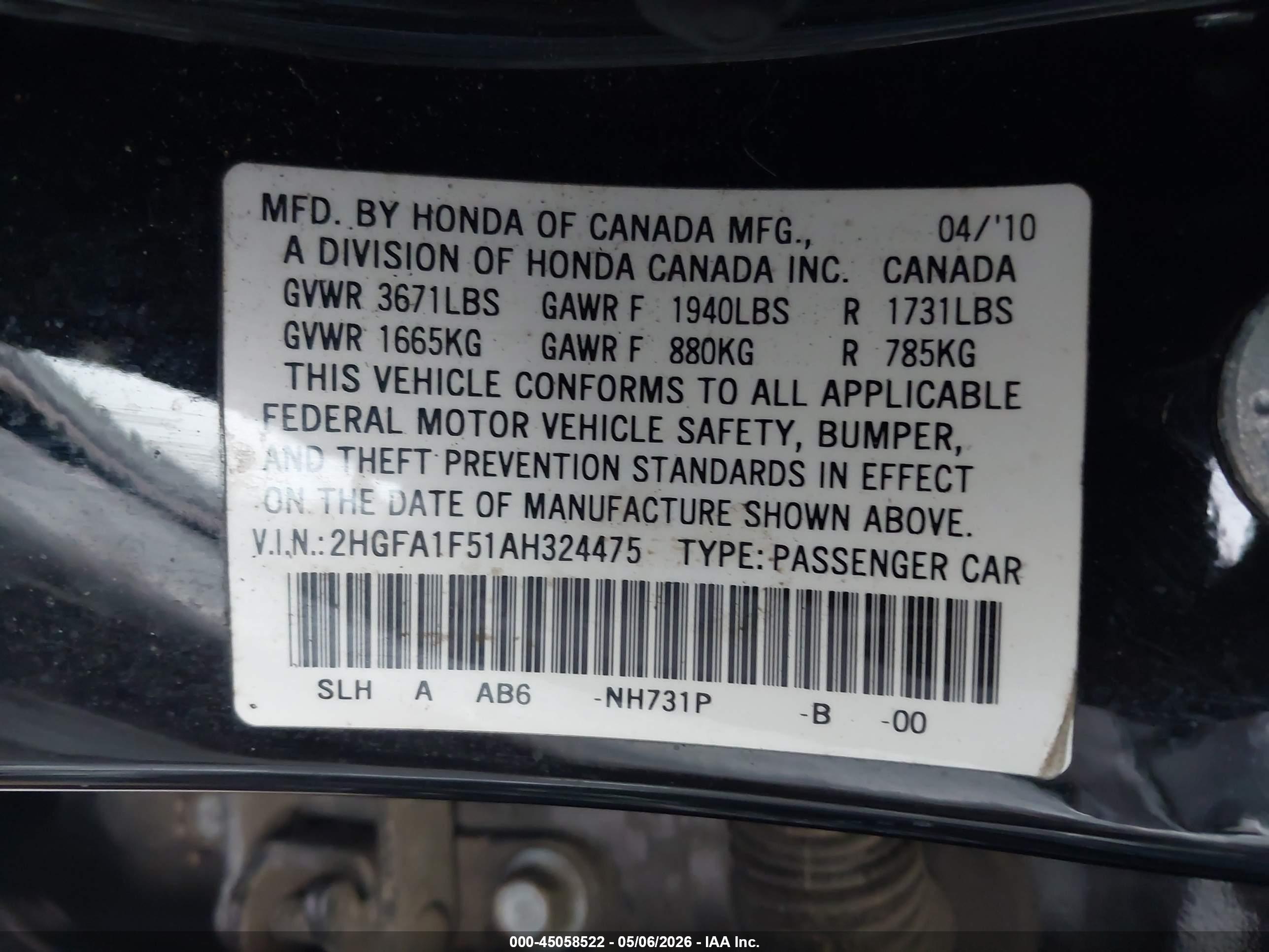 HONDA CIVIC image 9