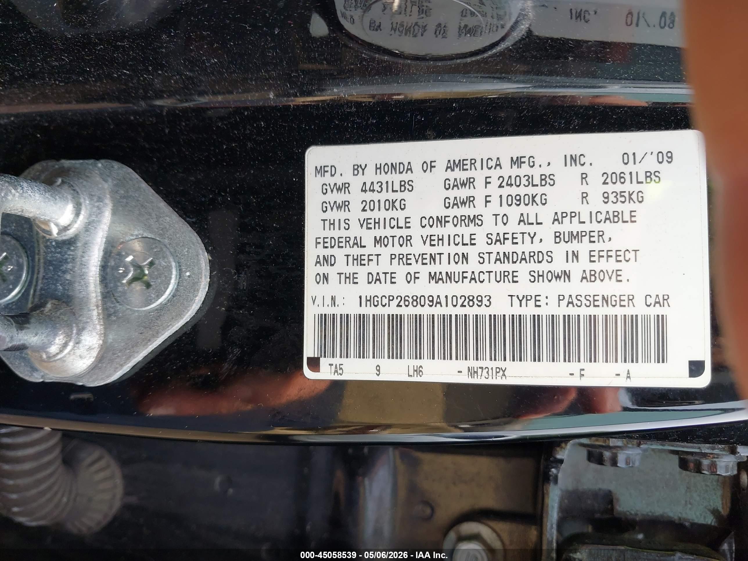 HONDA ACCORD image 9