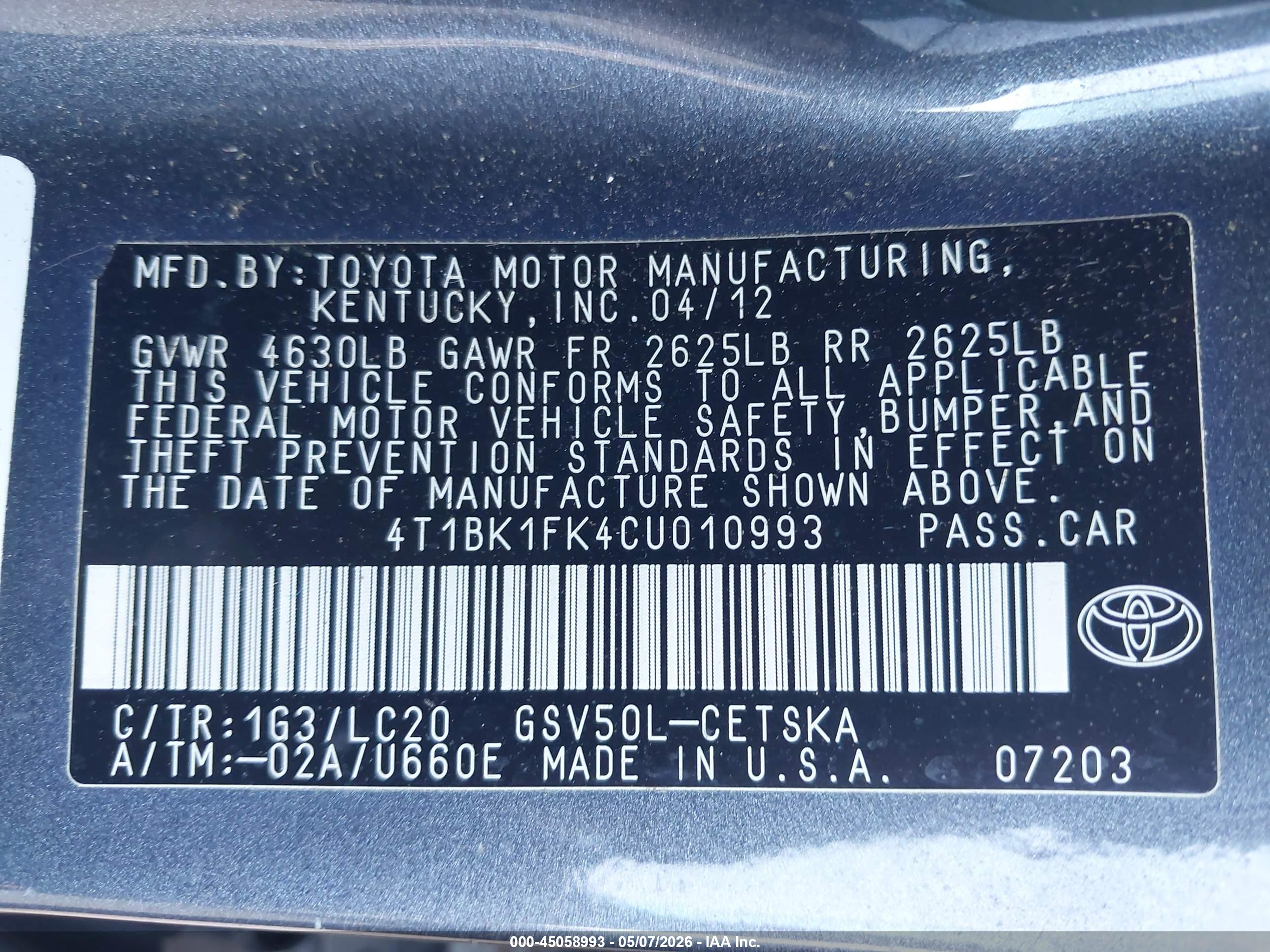 TOYOTA CAMRY image 9