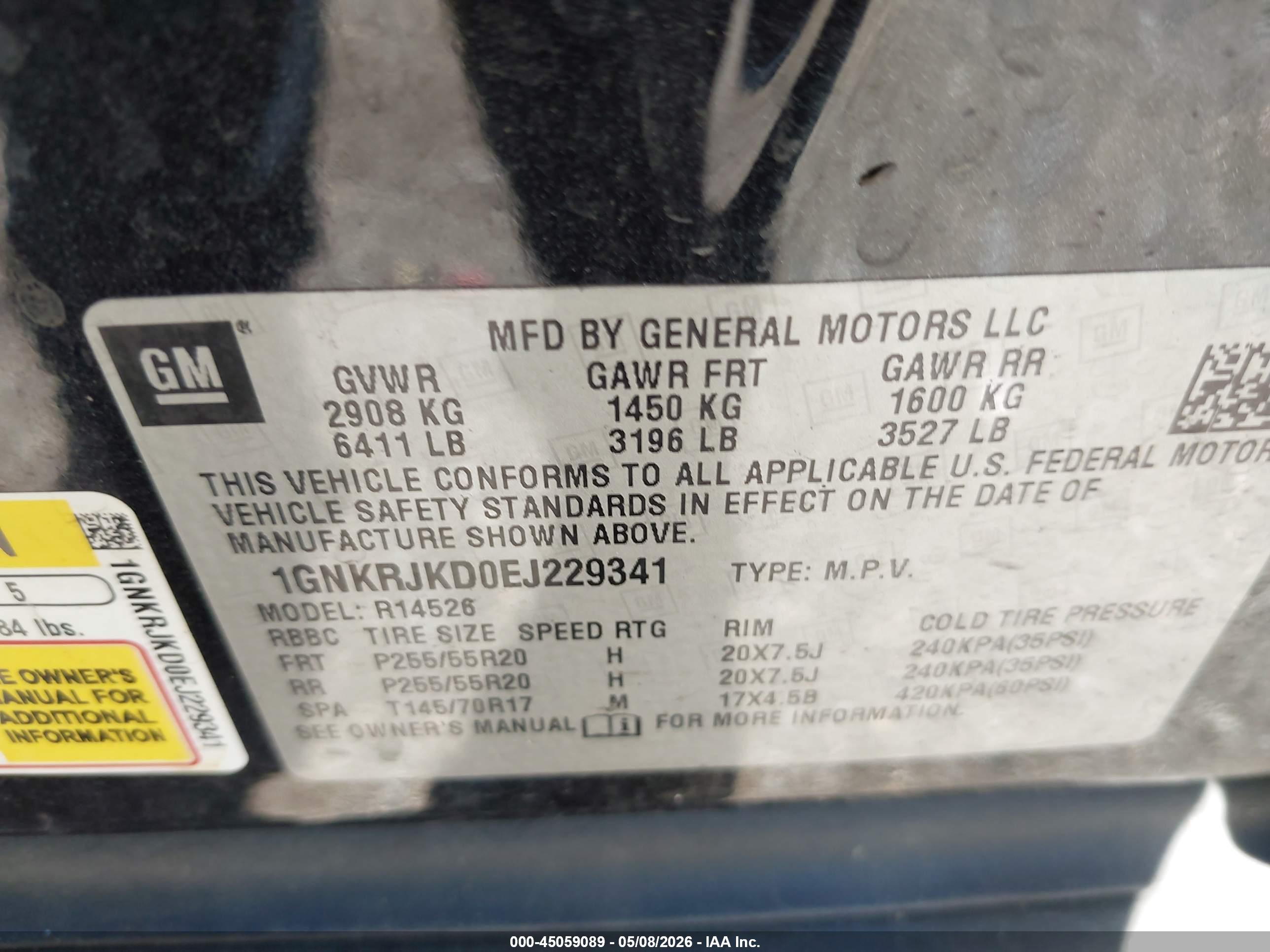 CHEVROLET TRAVERSE image 9