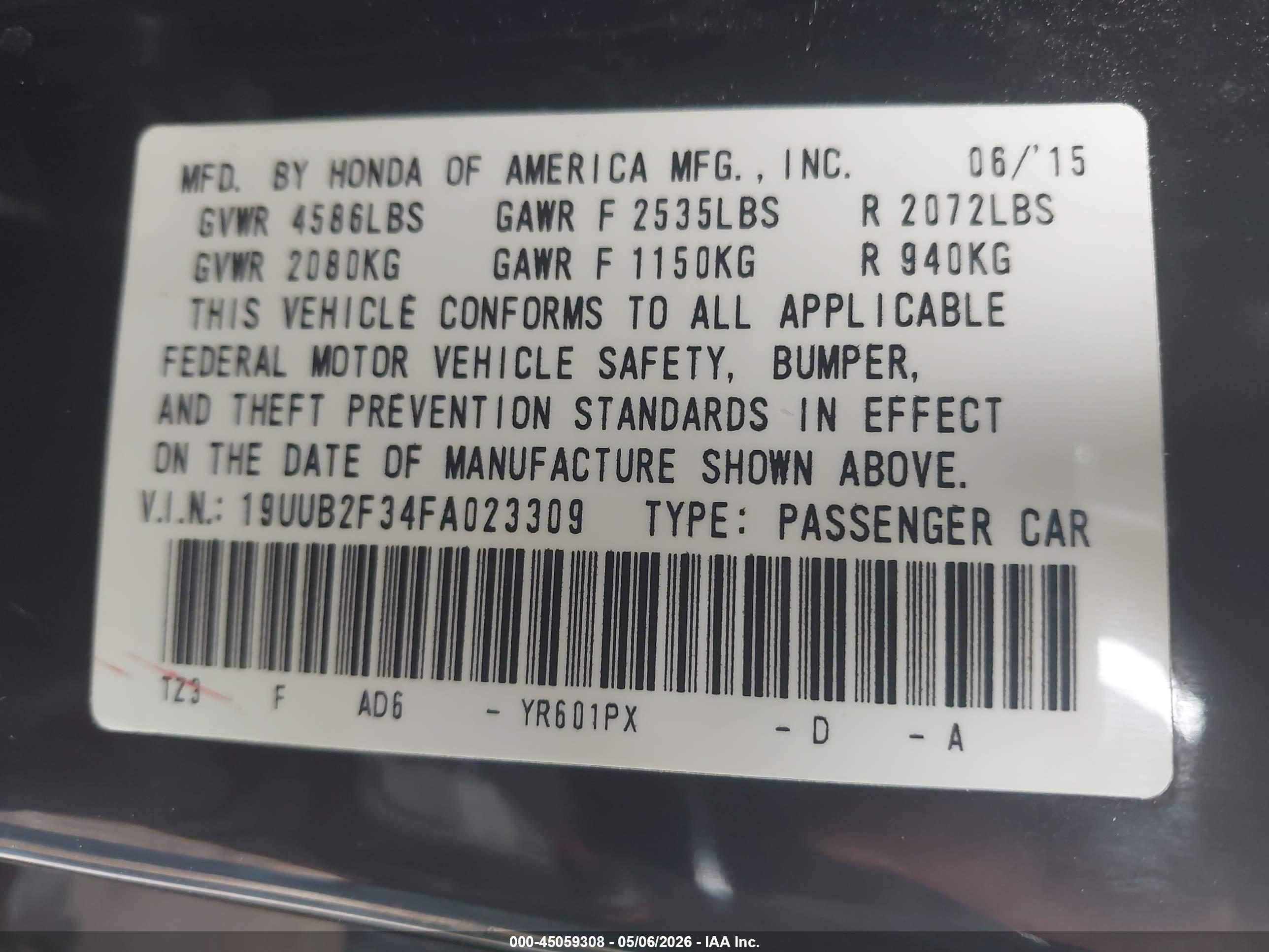 ACURA TLX image 9