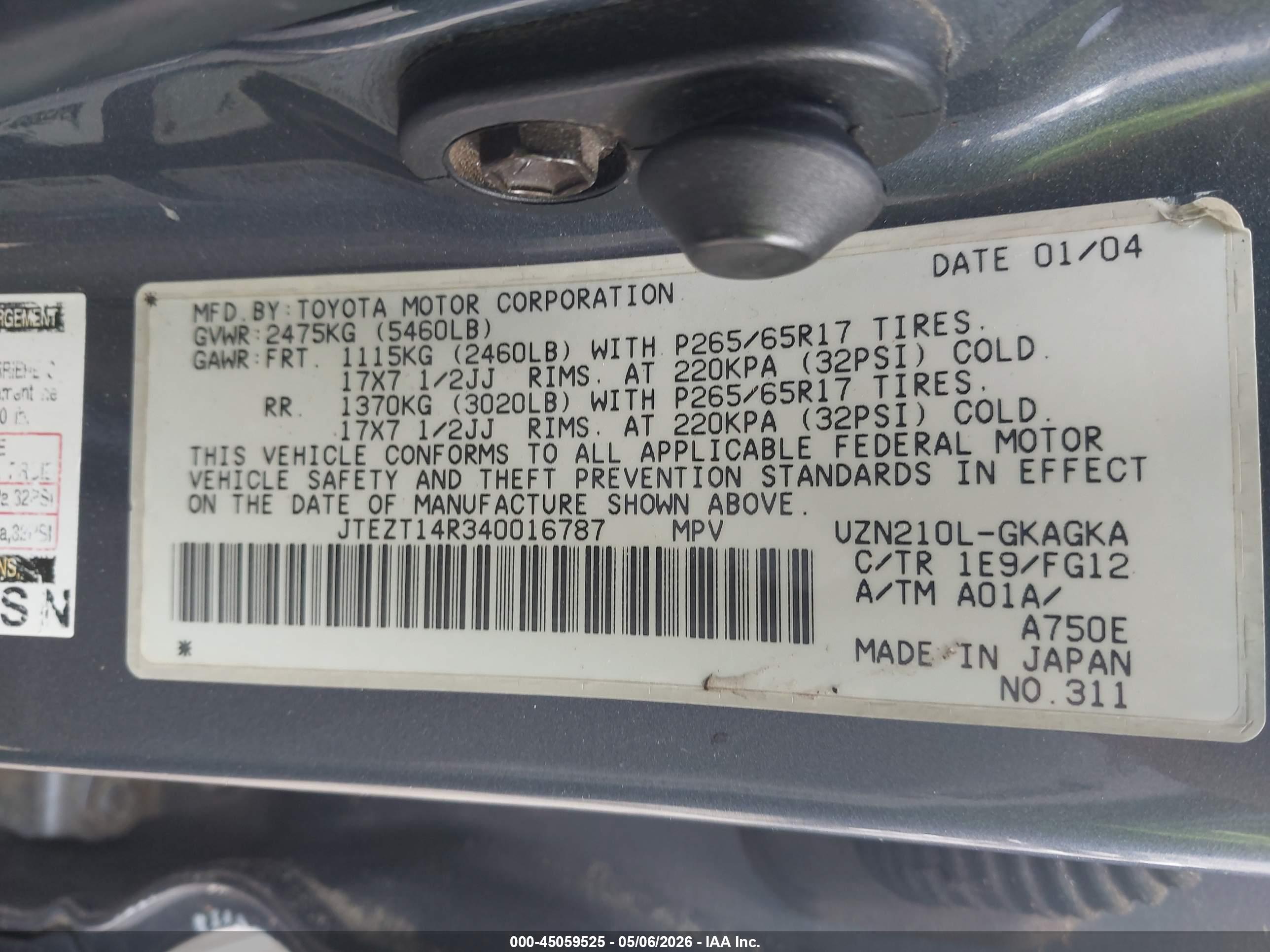 TOYOTA 4RUNNER image 9