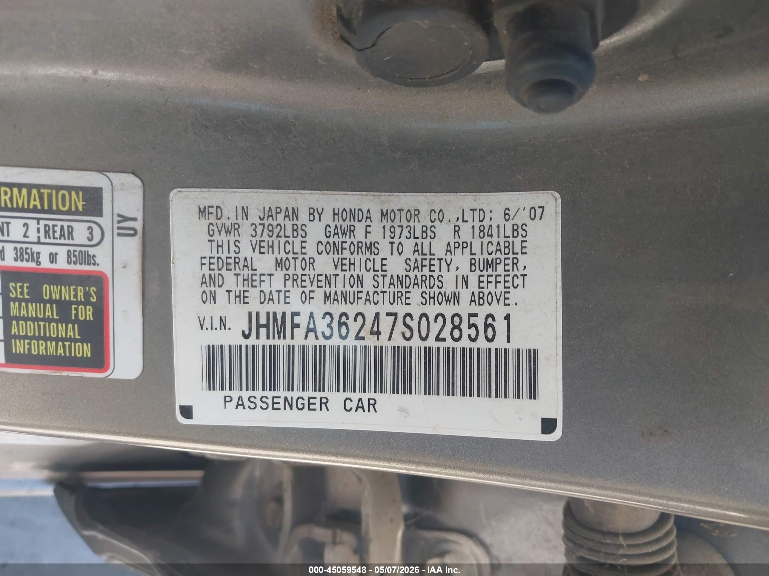 HONDA CIVIC image 9