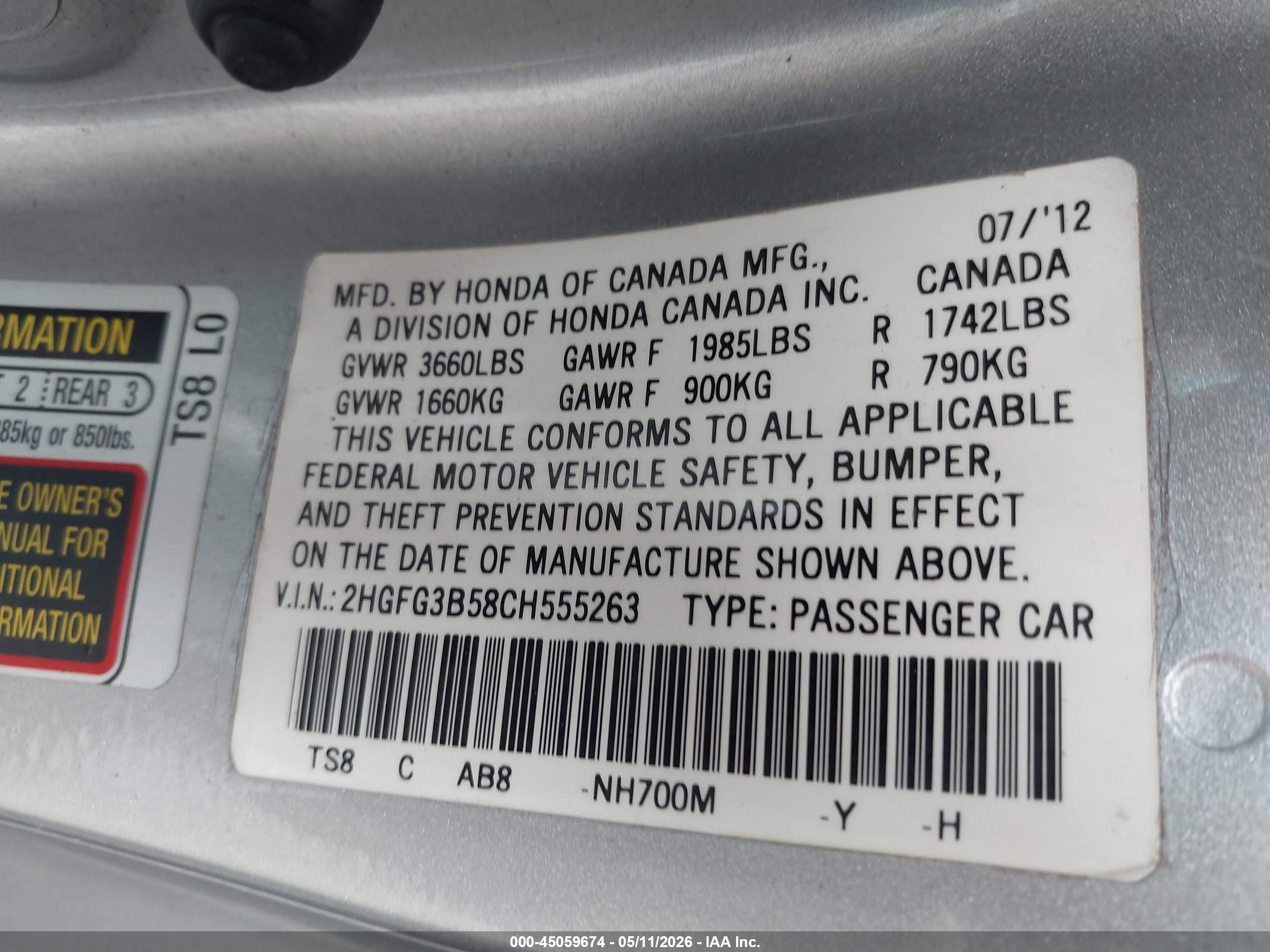 HONDA CIVIC image 9