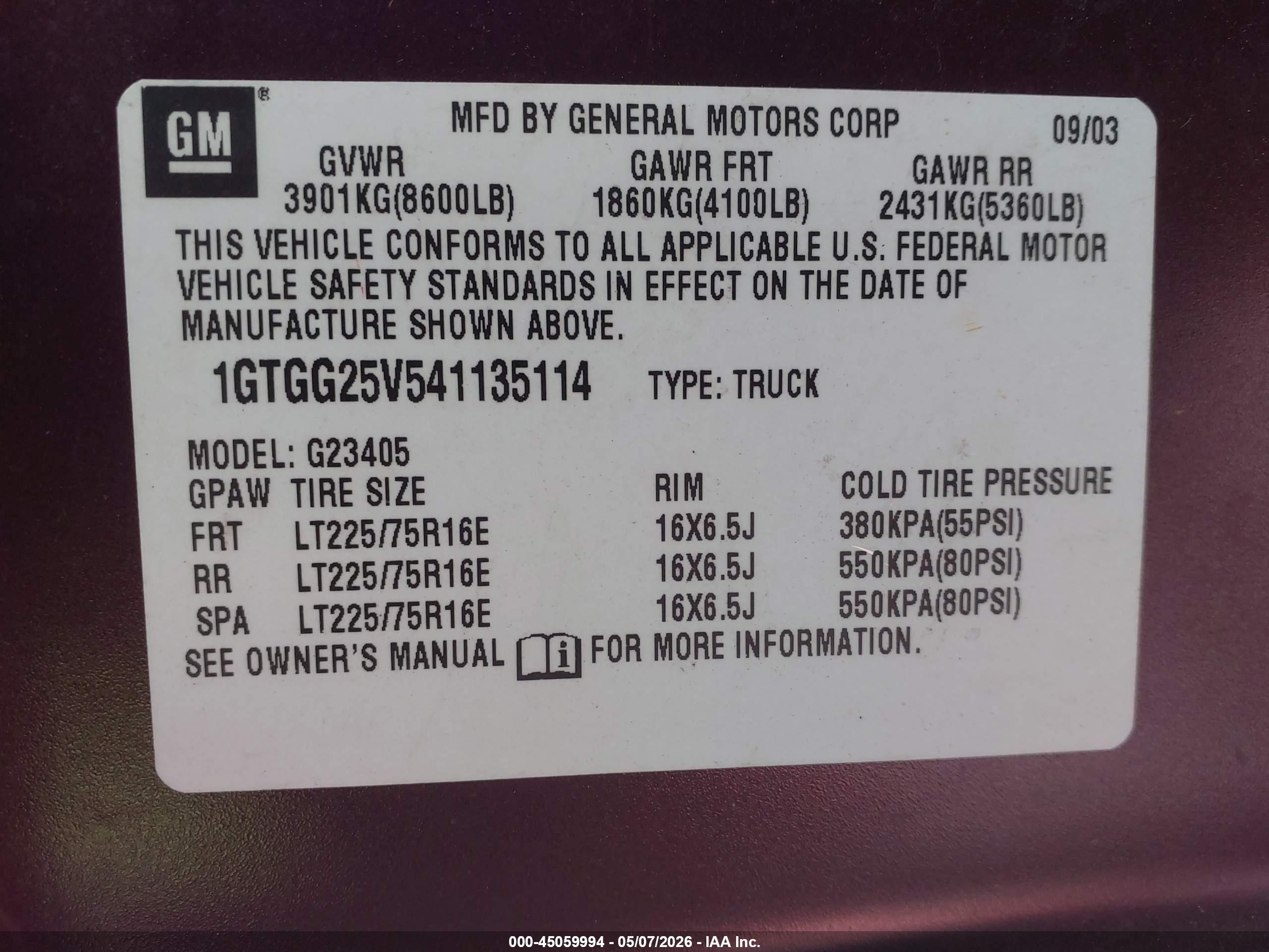 GMC SAVANA image 9
