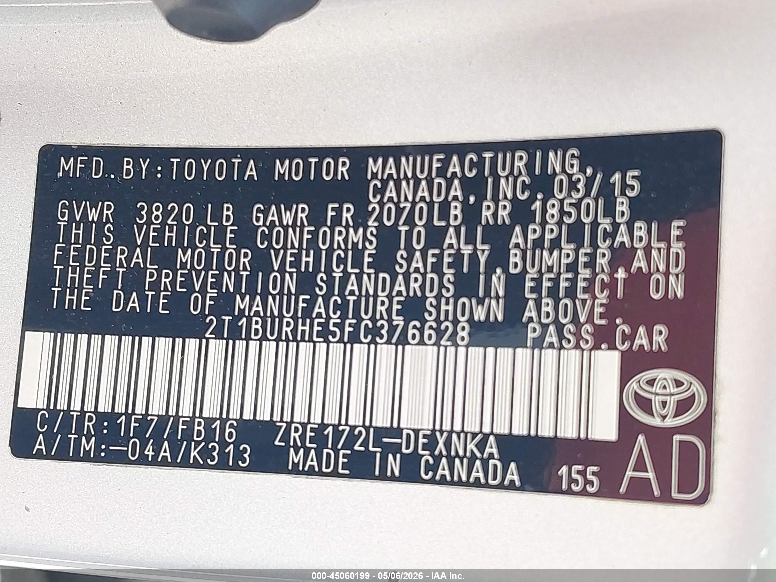 TOYOTA COROLLA image 9