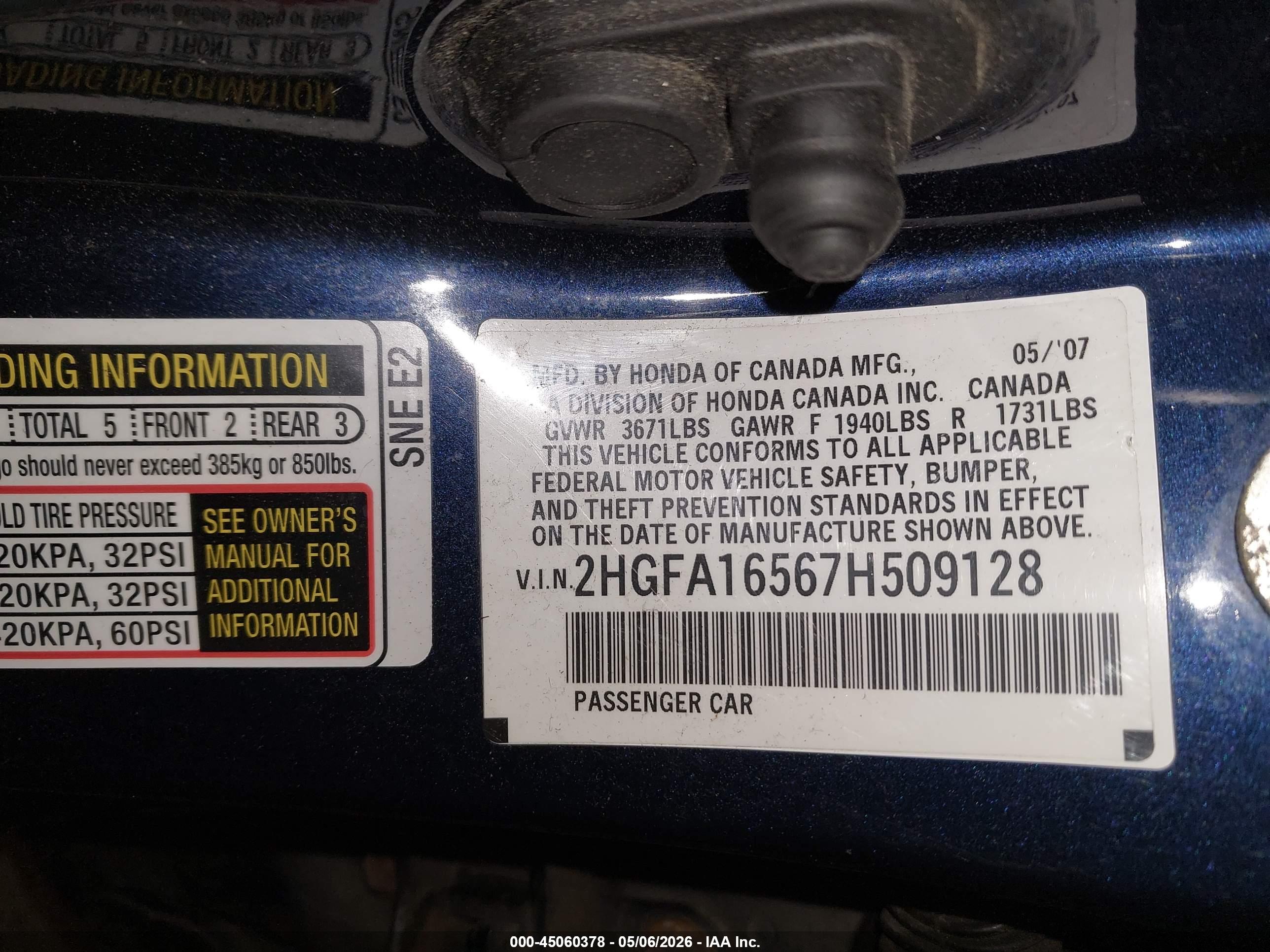 HONDA CIVIC image 9