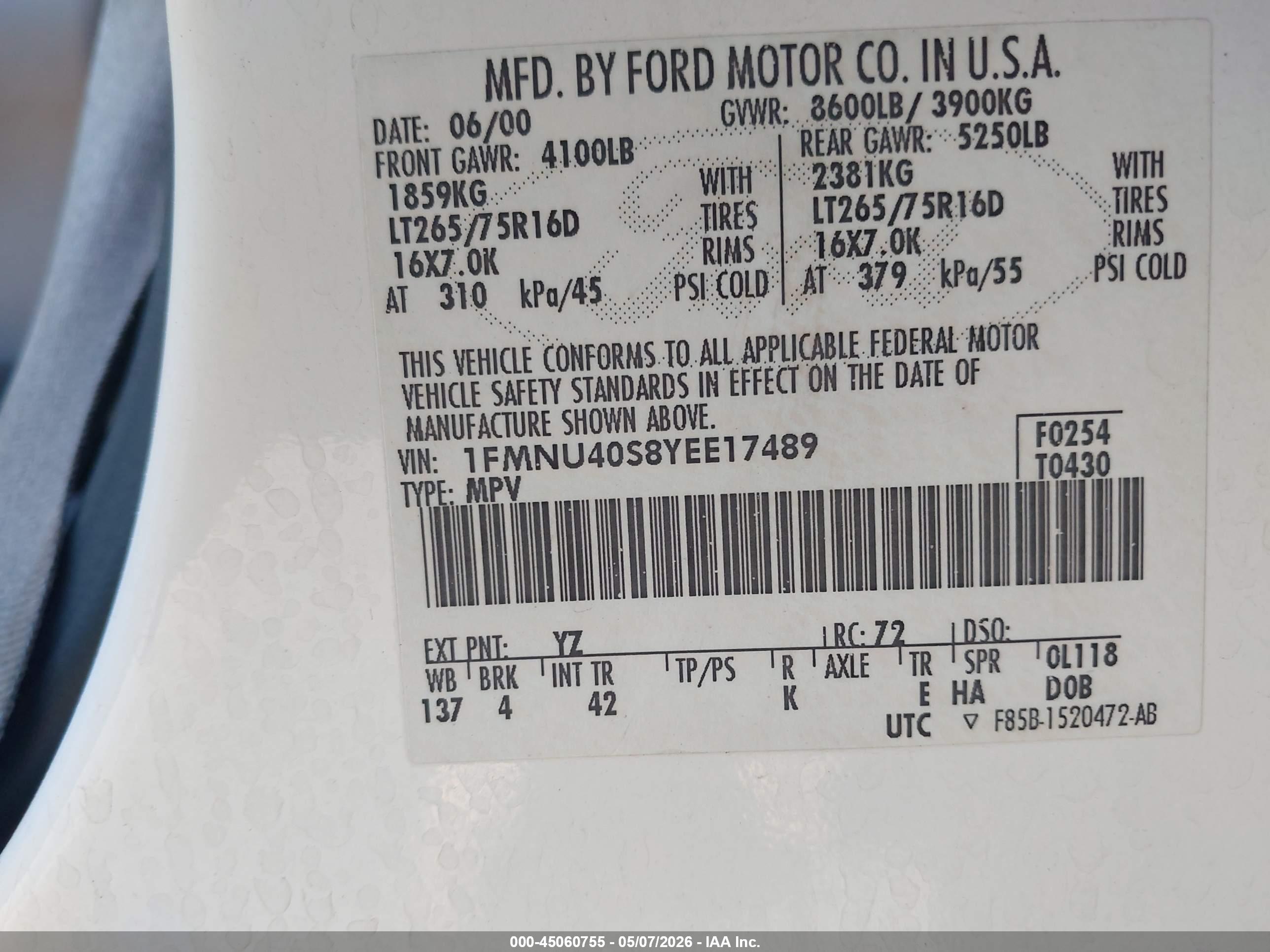 FORD EXCURSION image 9