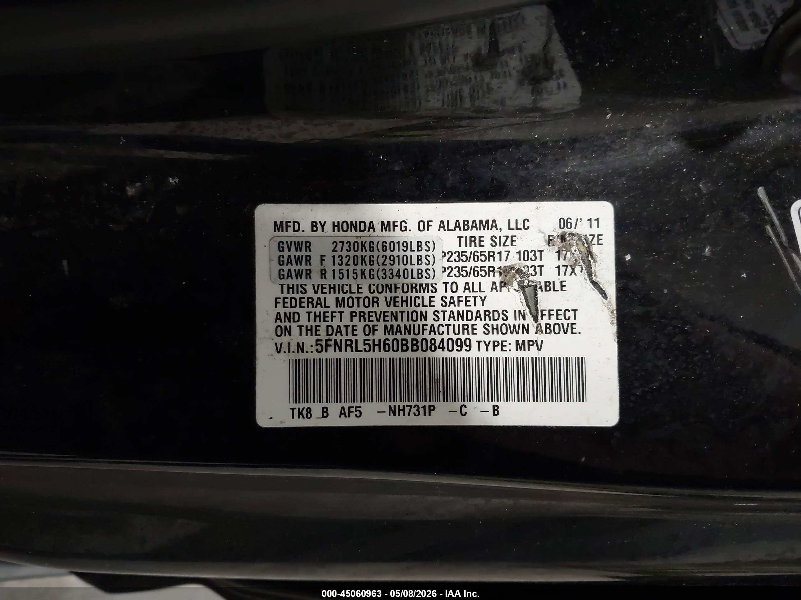 HONDA ODYSSEY image 9