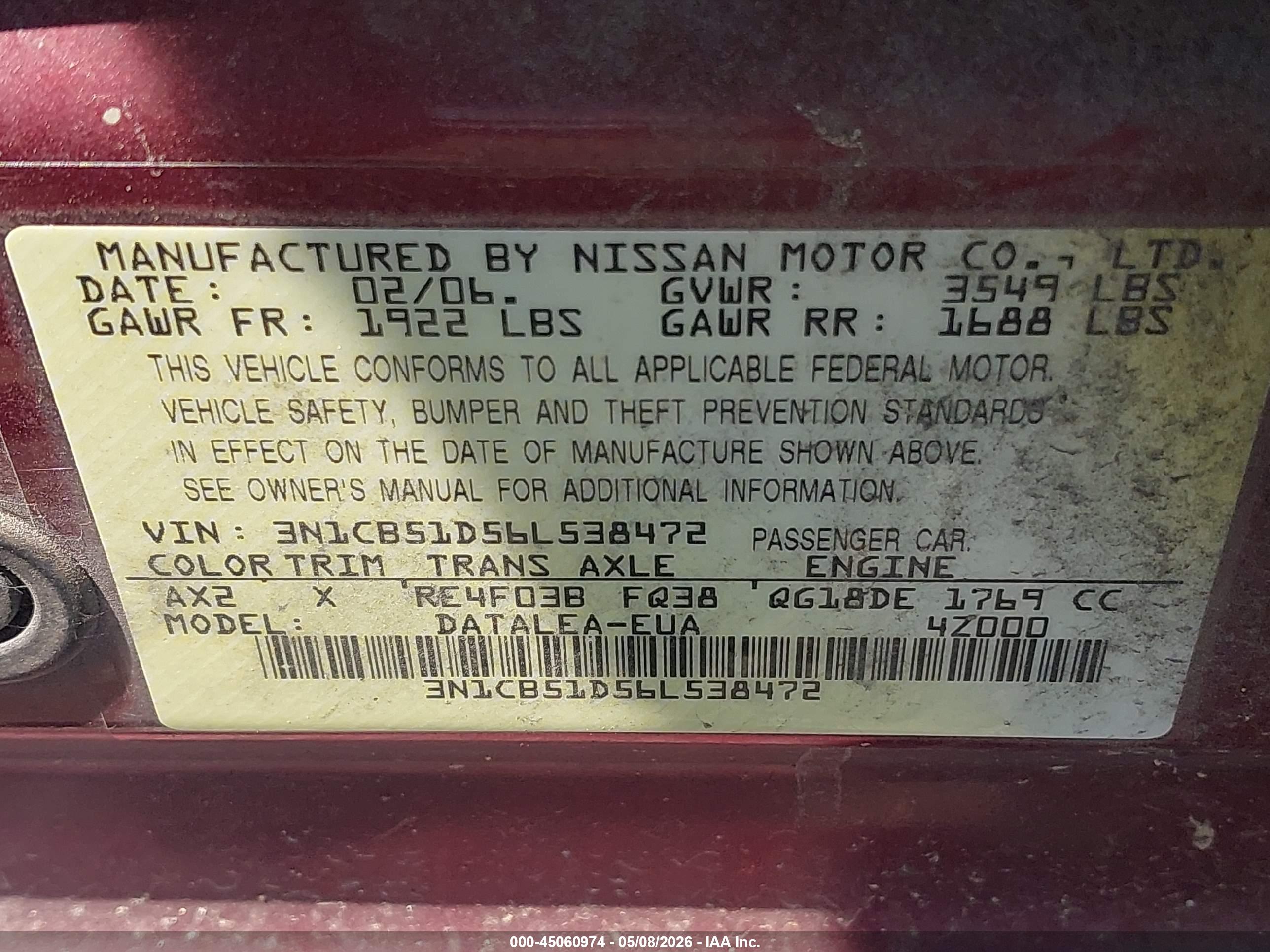 NISSAN SENTRA image 9