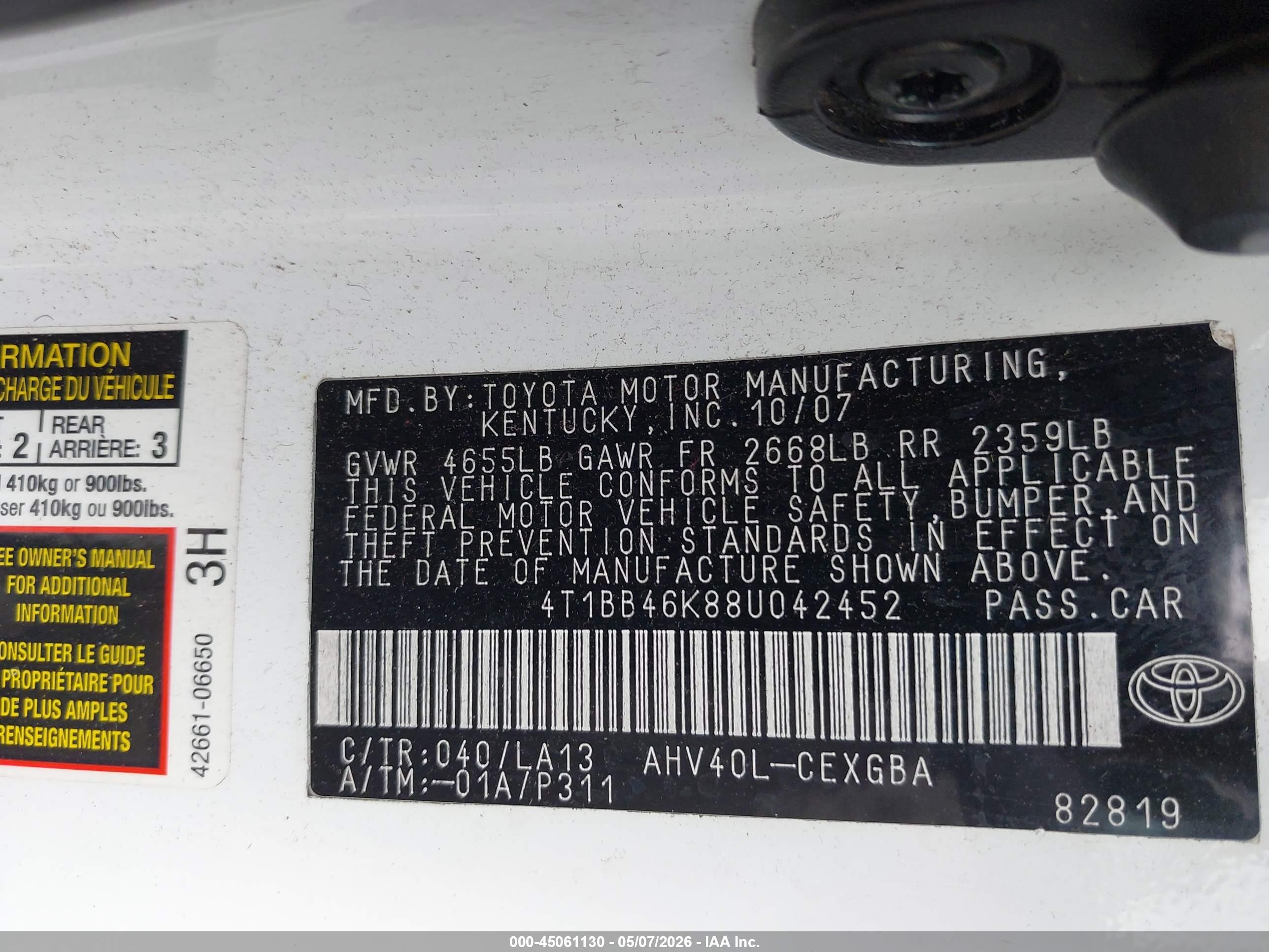 TOYOTA CAMRY image 9