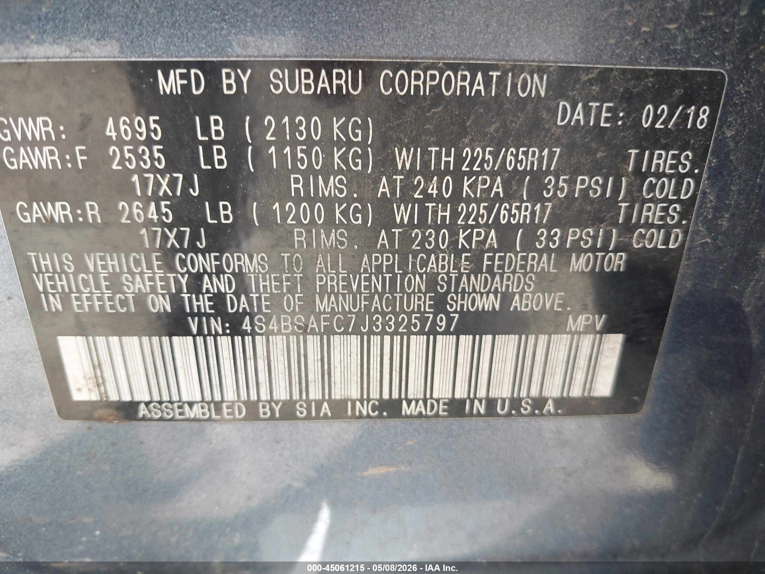 SUBARU OUTBACK image 9