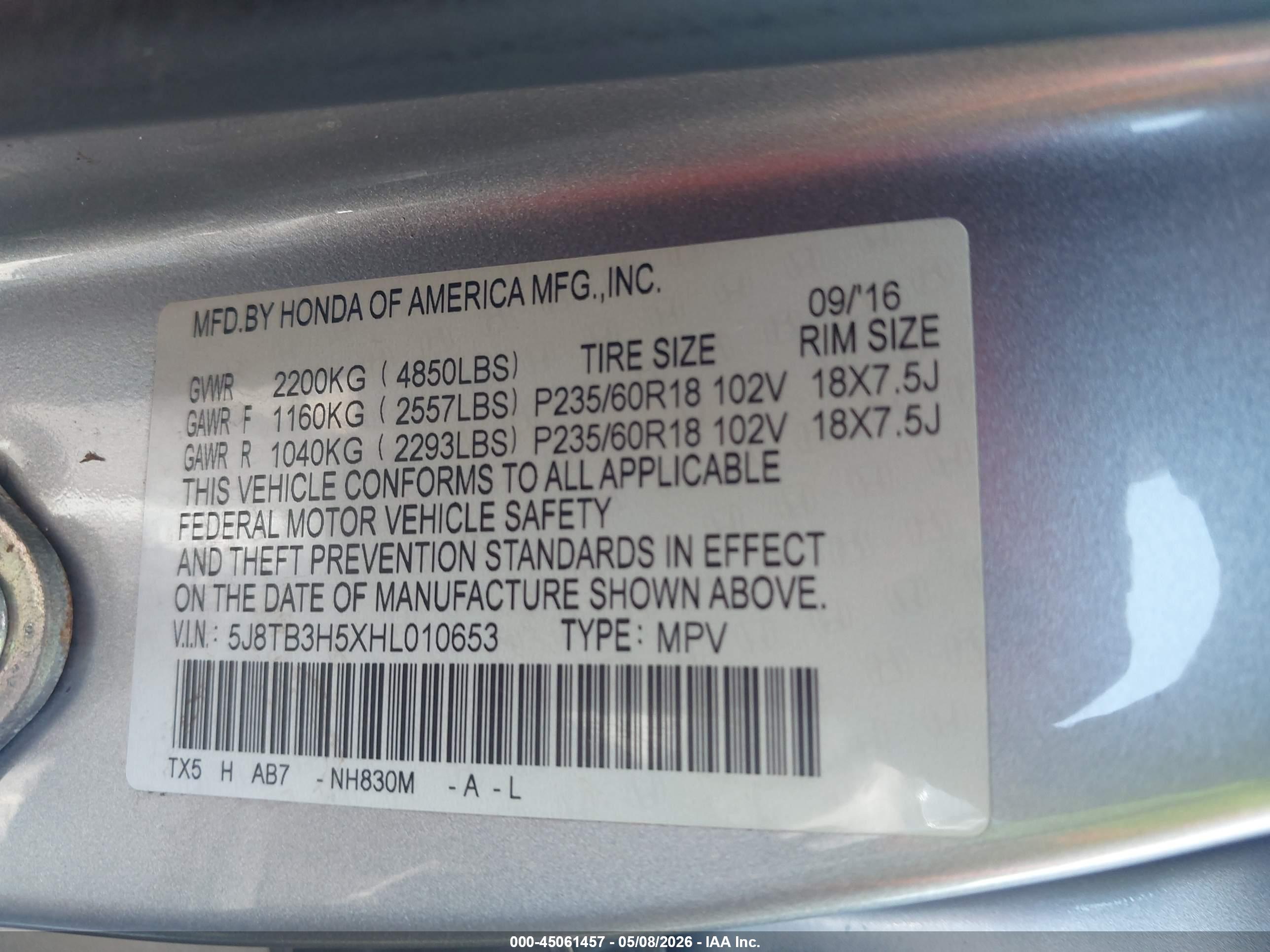 ACURA RDX image 9