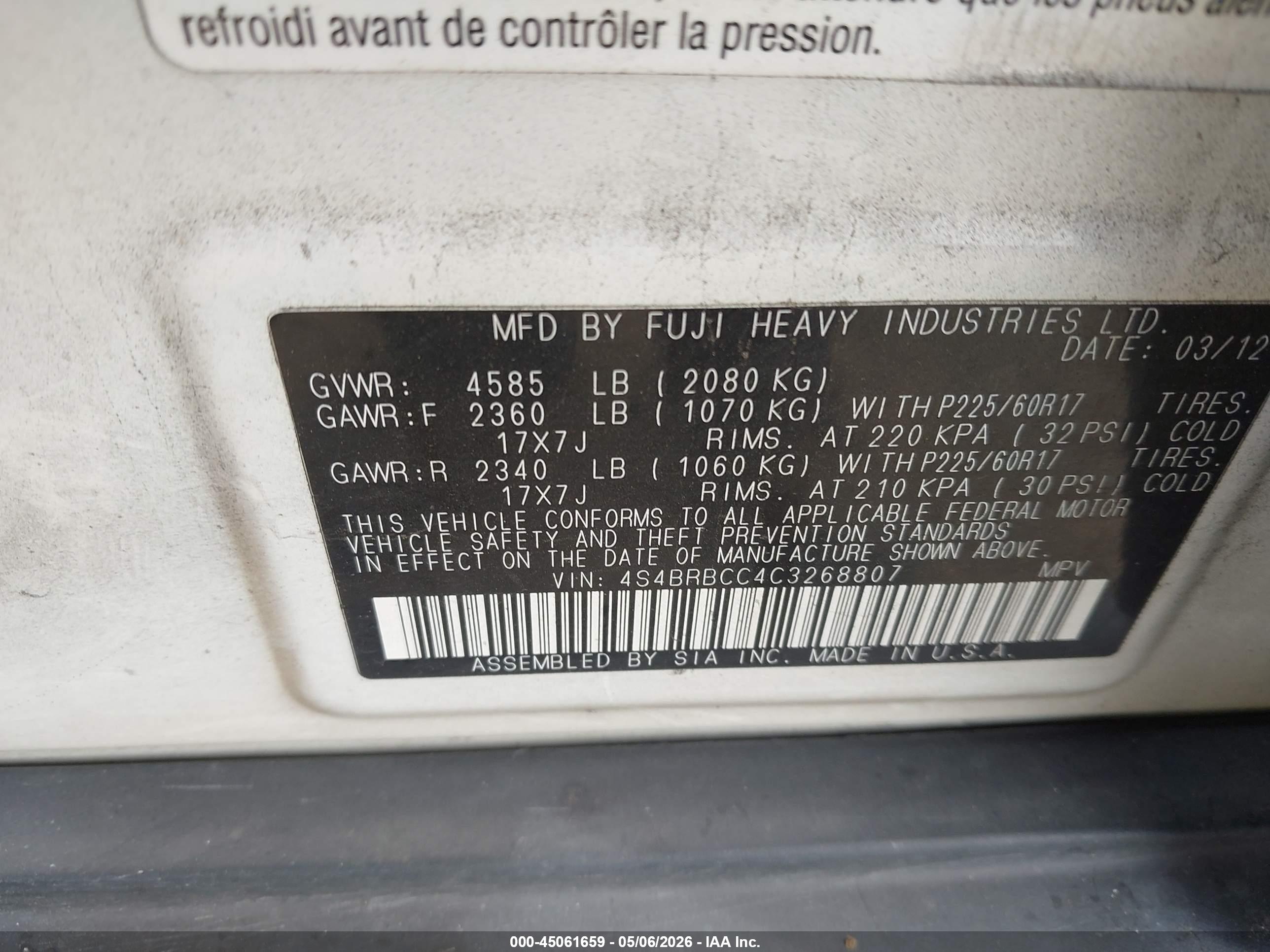 SUBARU OUTBACK image 9