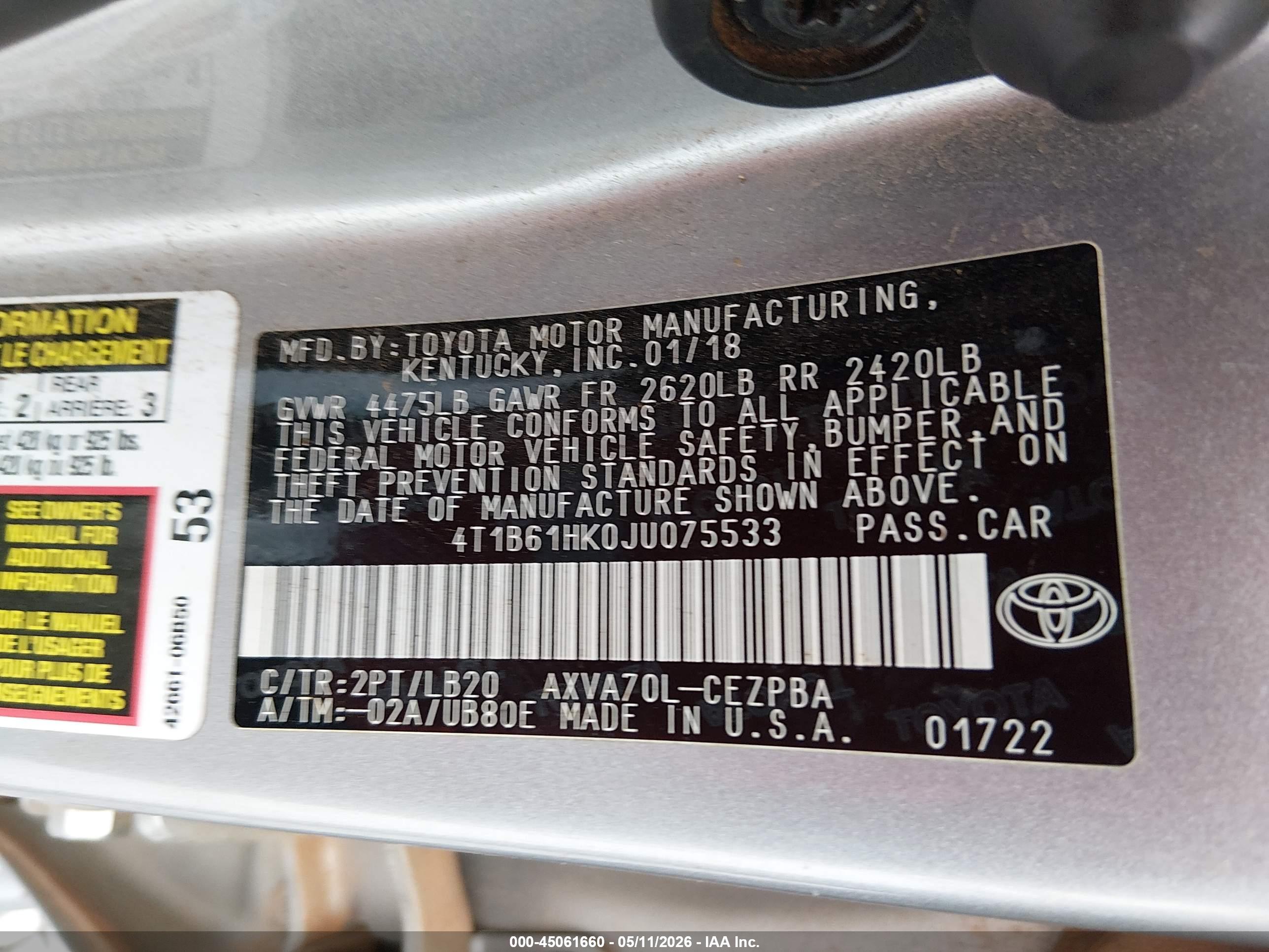 TOYOTA CAMRY image 9