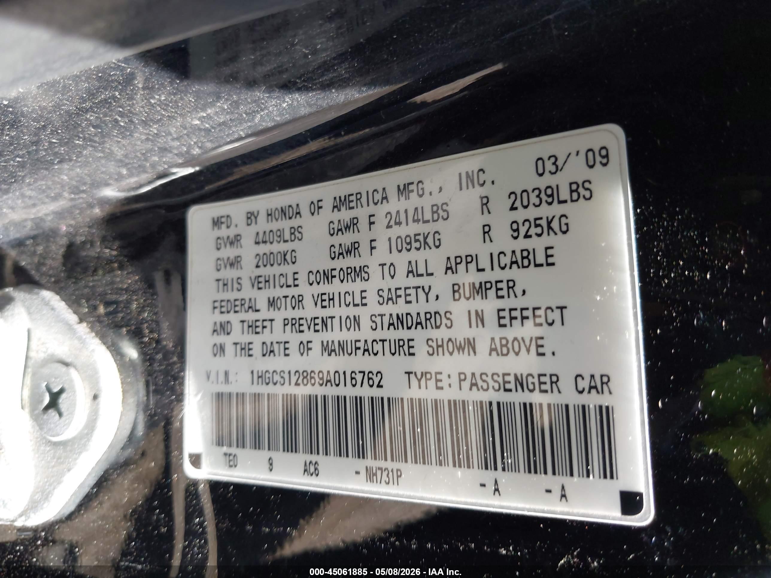 HONDA ACCORD image 9