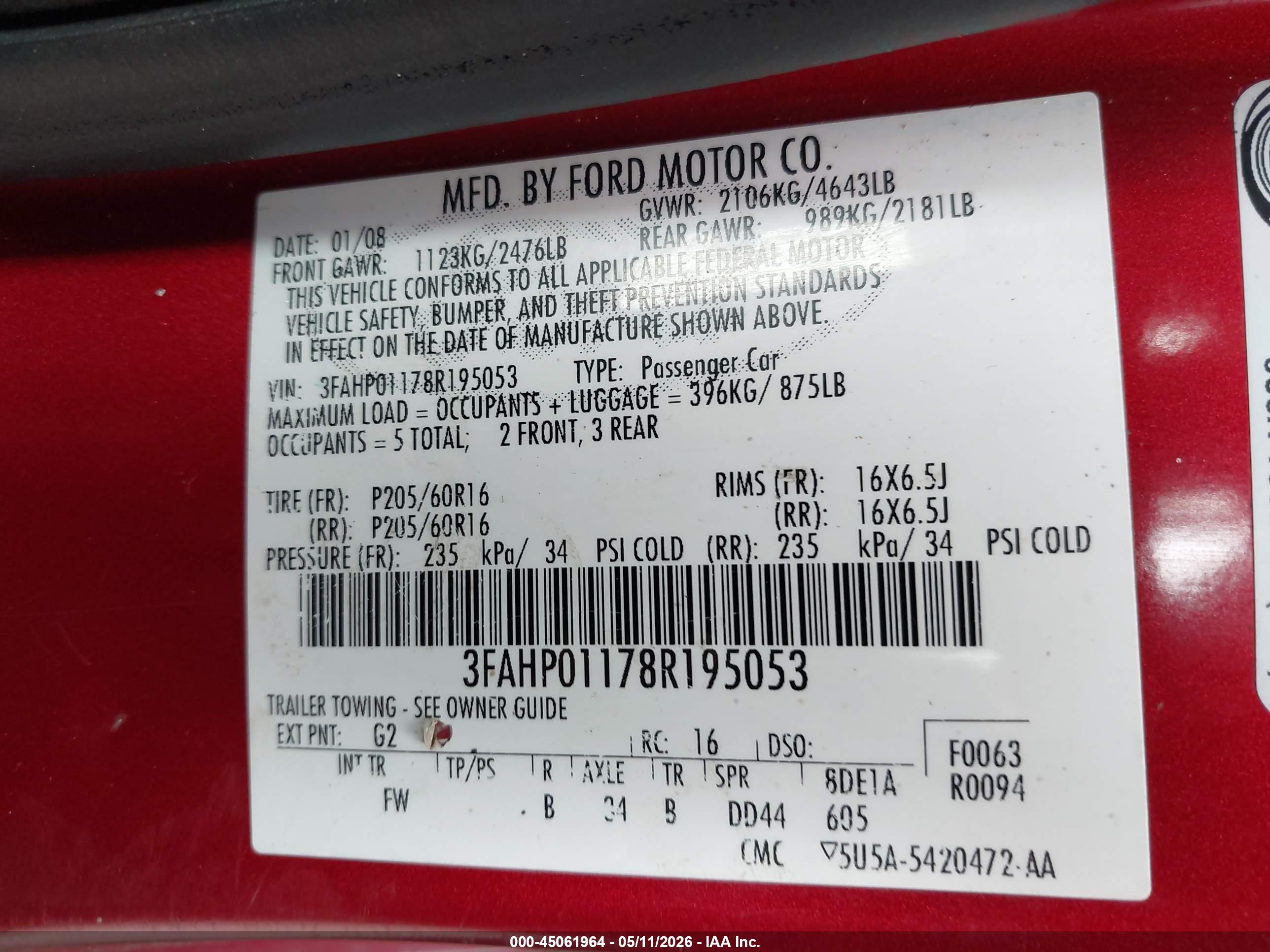 FORD FUSION image 9