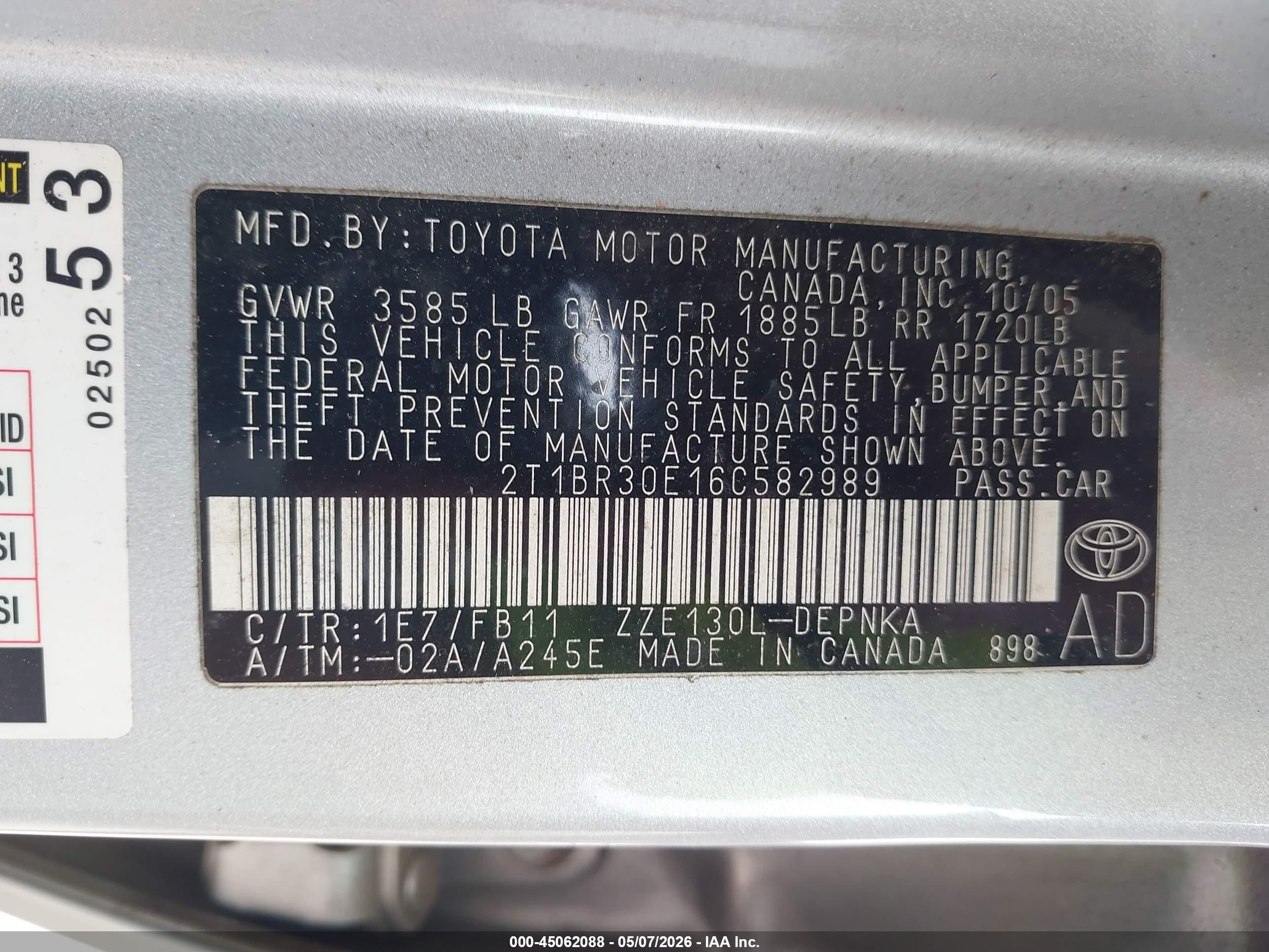 TOYOTA COROLLA image 9