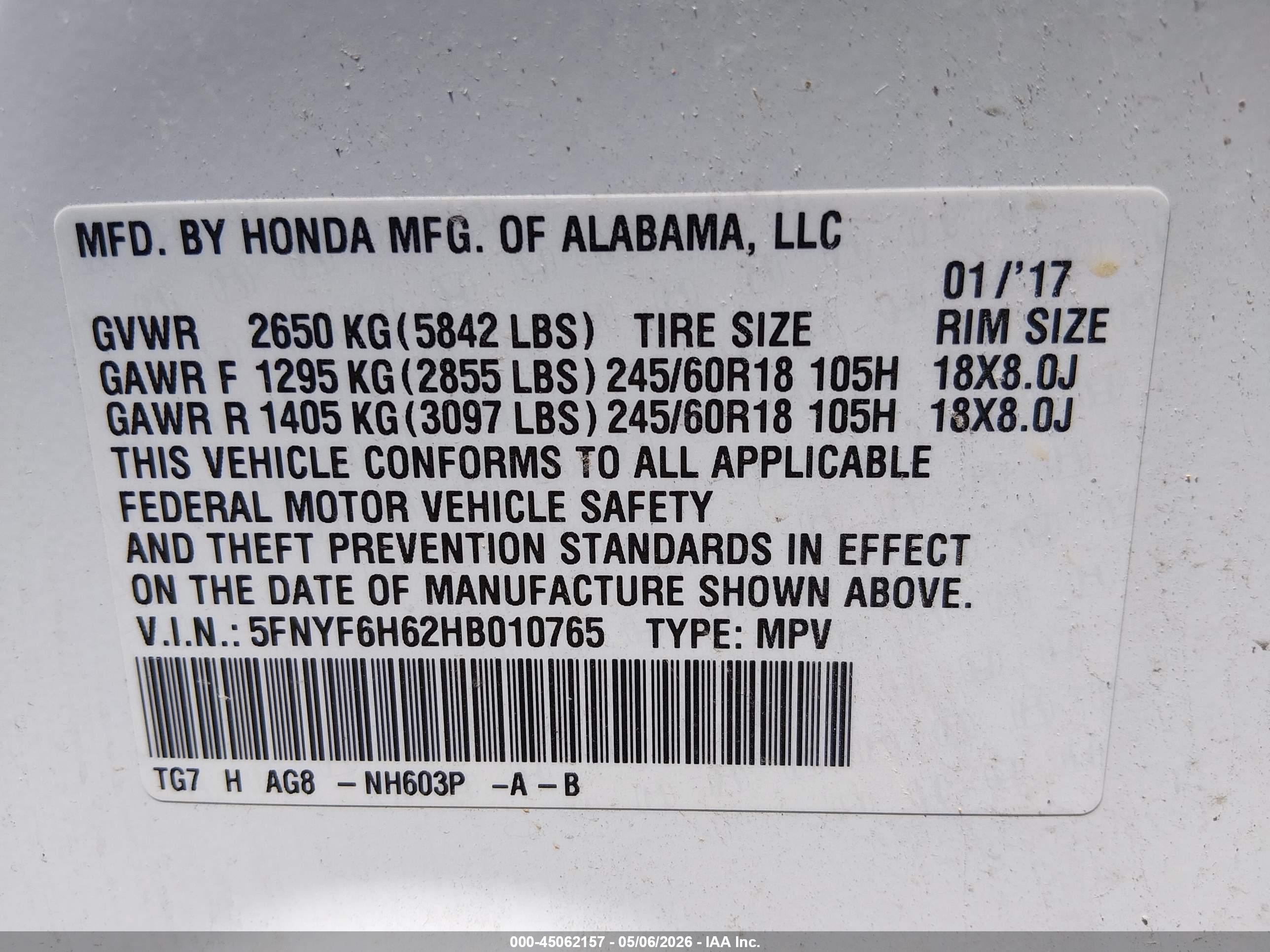 HONDA PILOT image 9