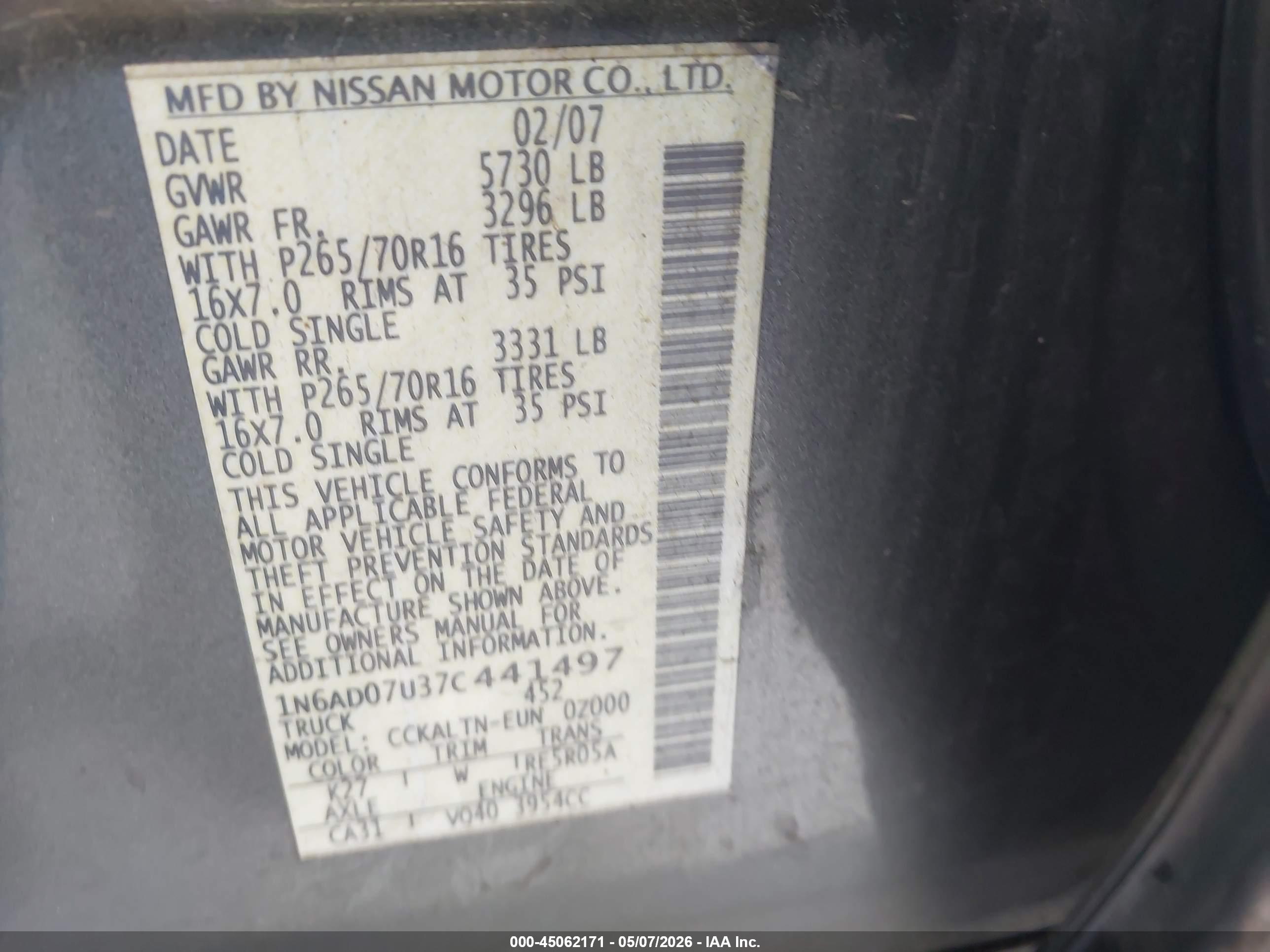 NISSAN FRONTIER image 9