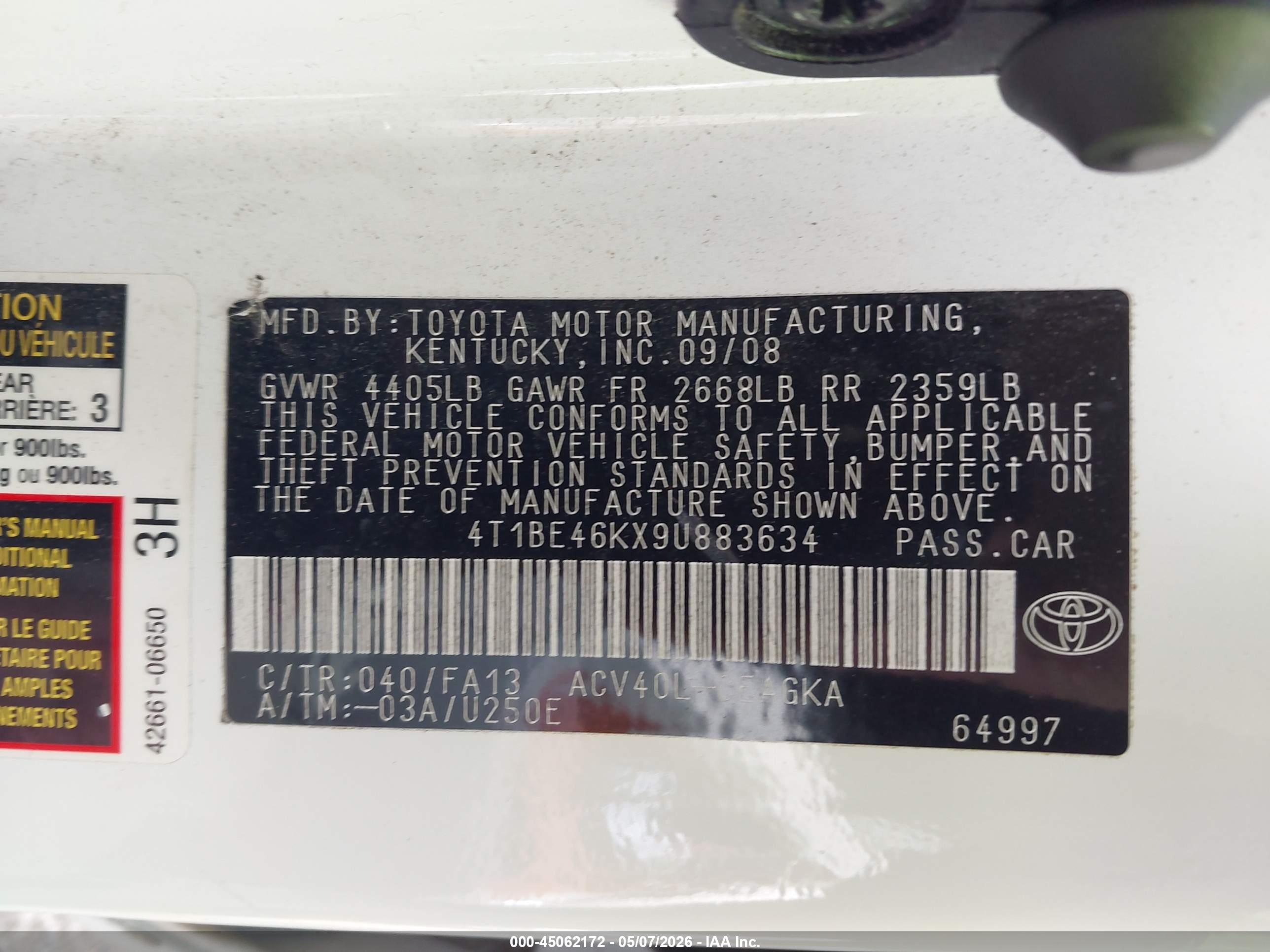 TOYOTA CAMRY image 9