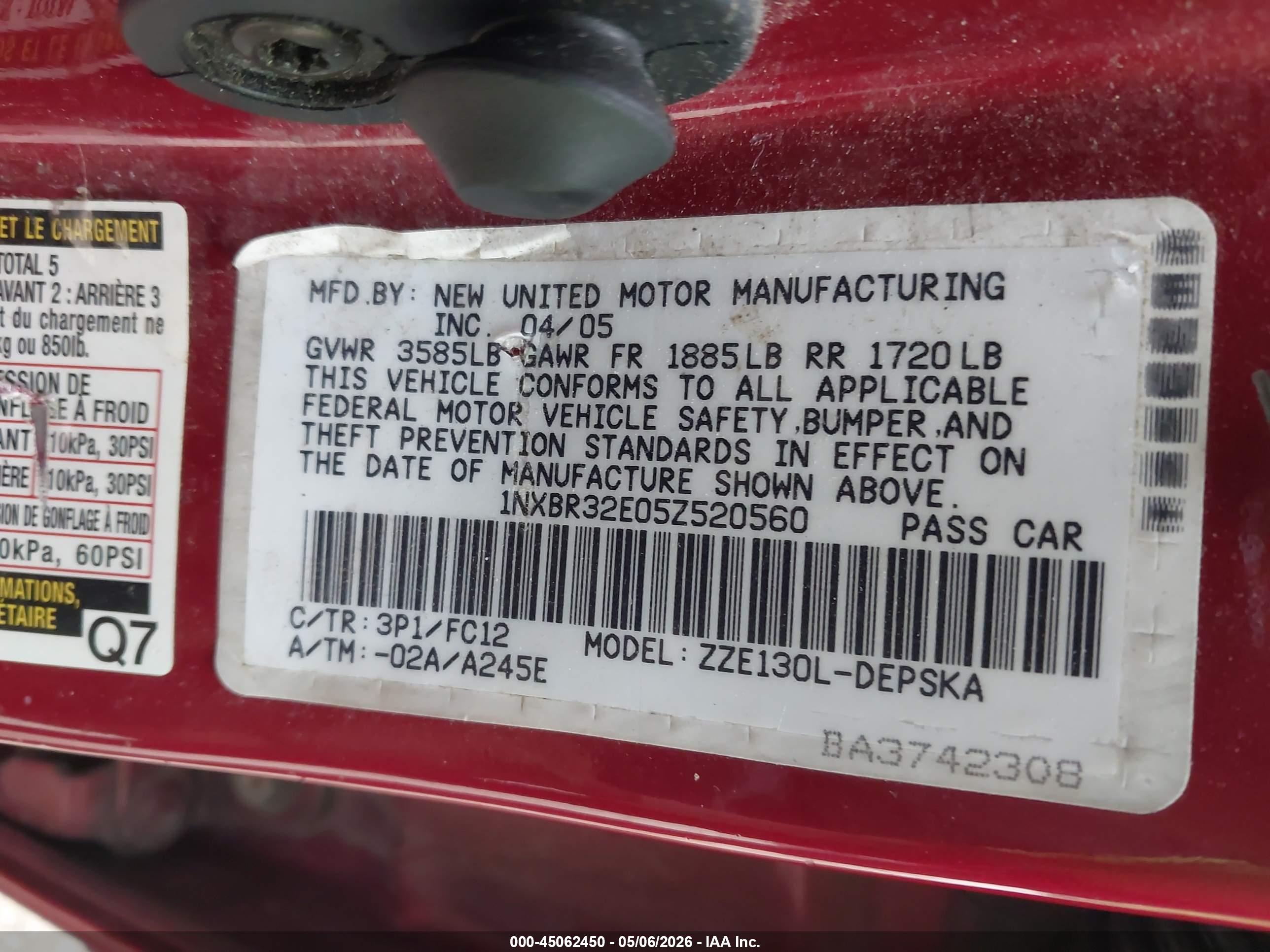 TOYOTA COROLLA image 9